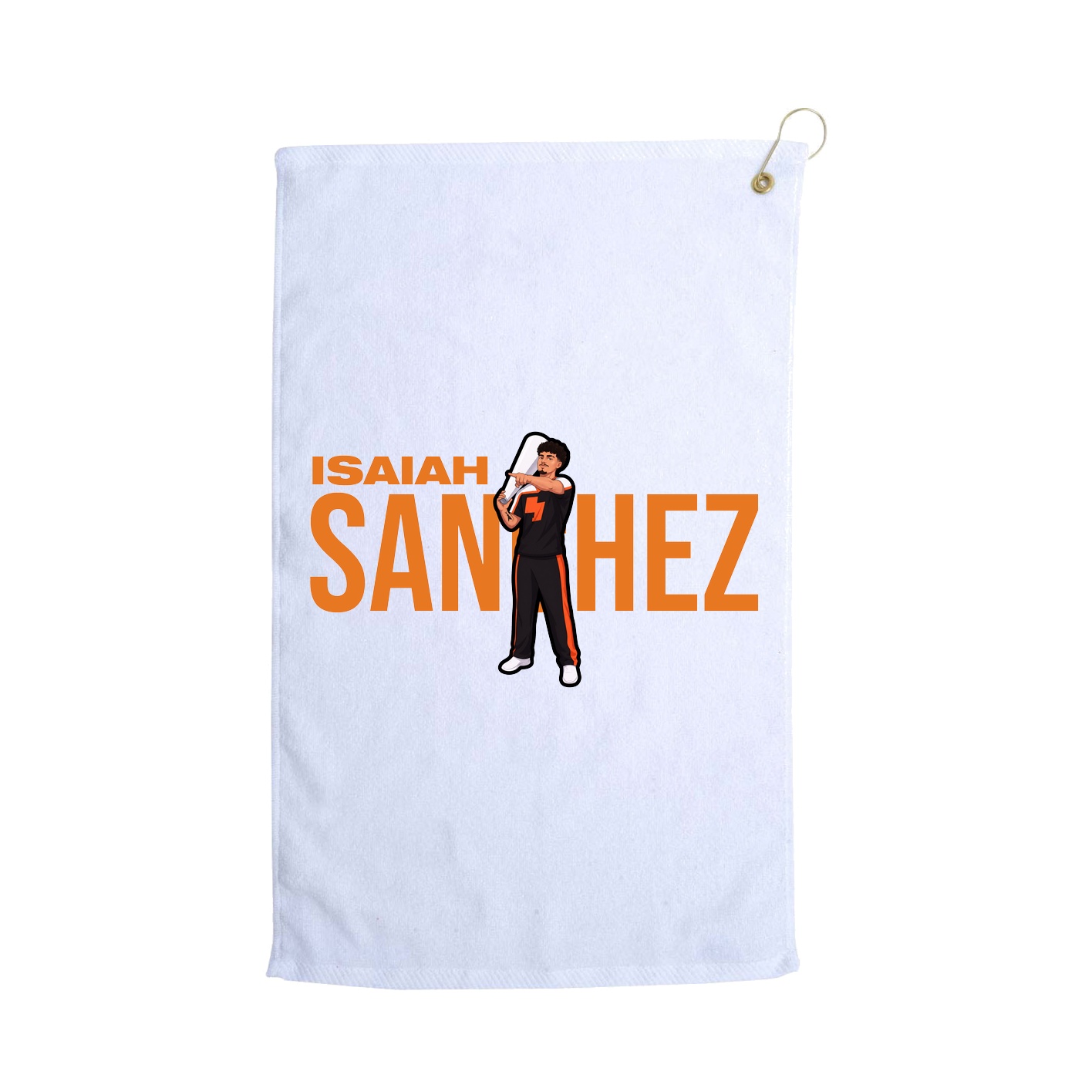 Golf Towel — Player Name in White