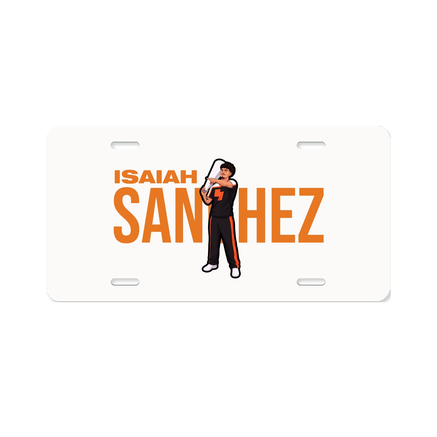License Plate — Player Name in Classic