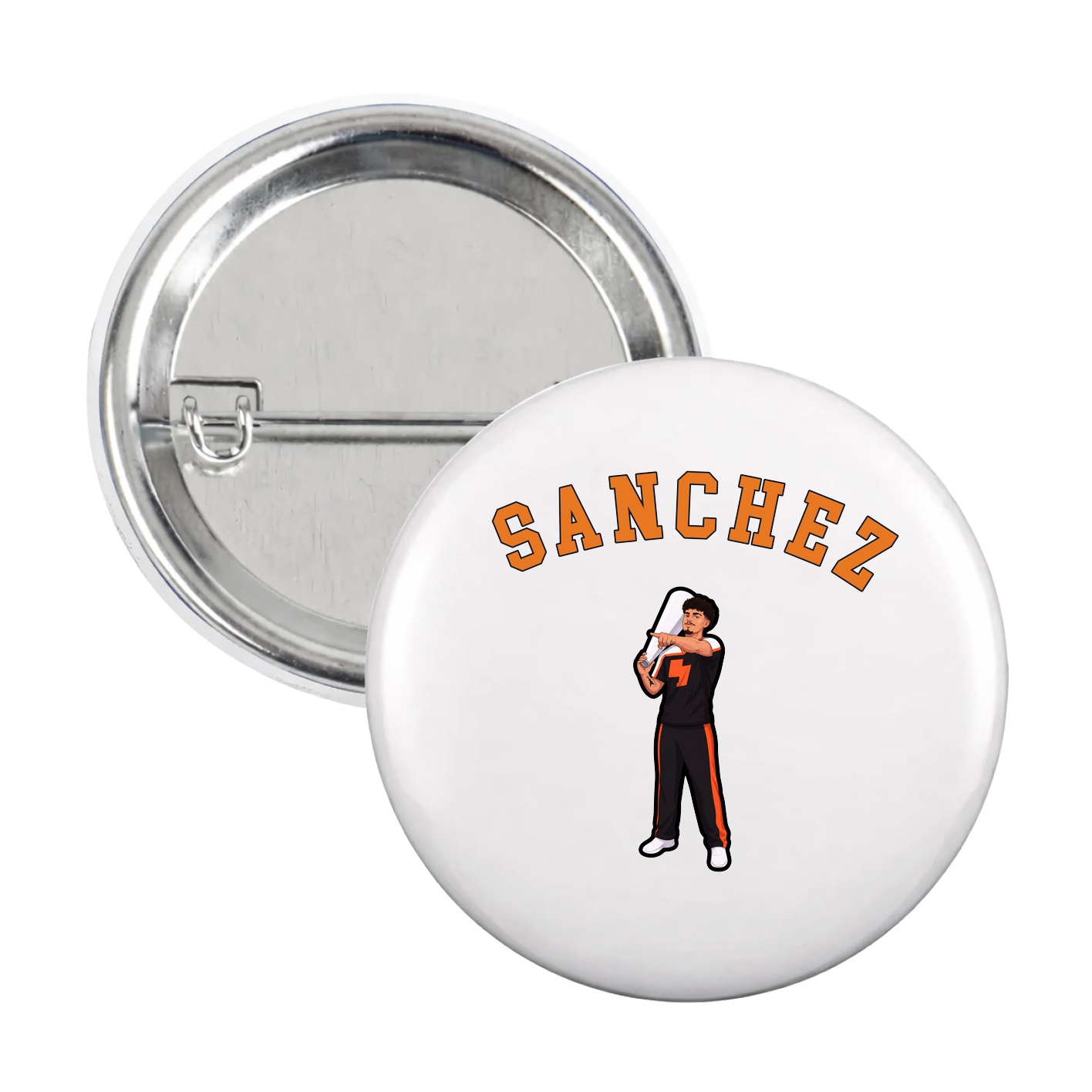 Game Day Button — Shirsey Arch in White