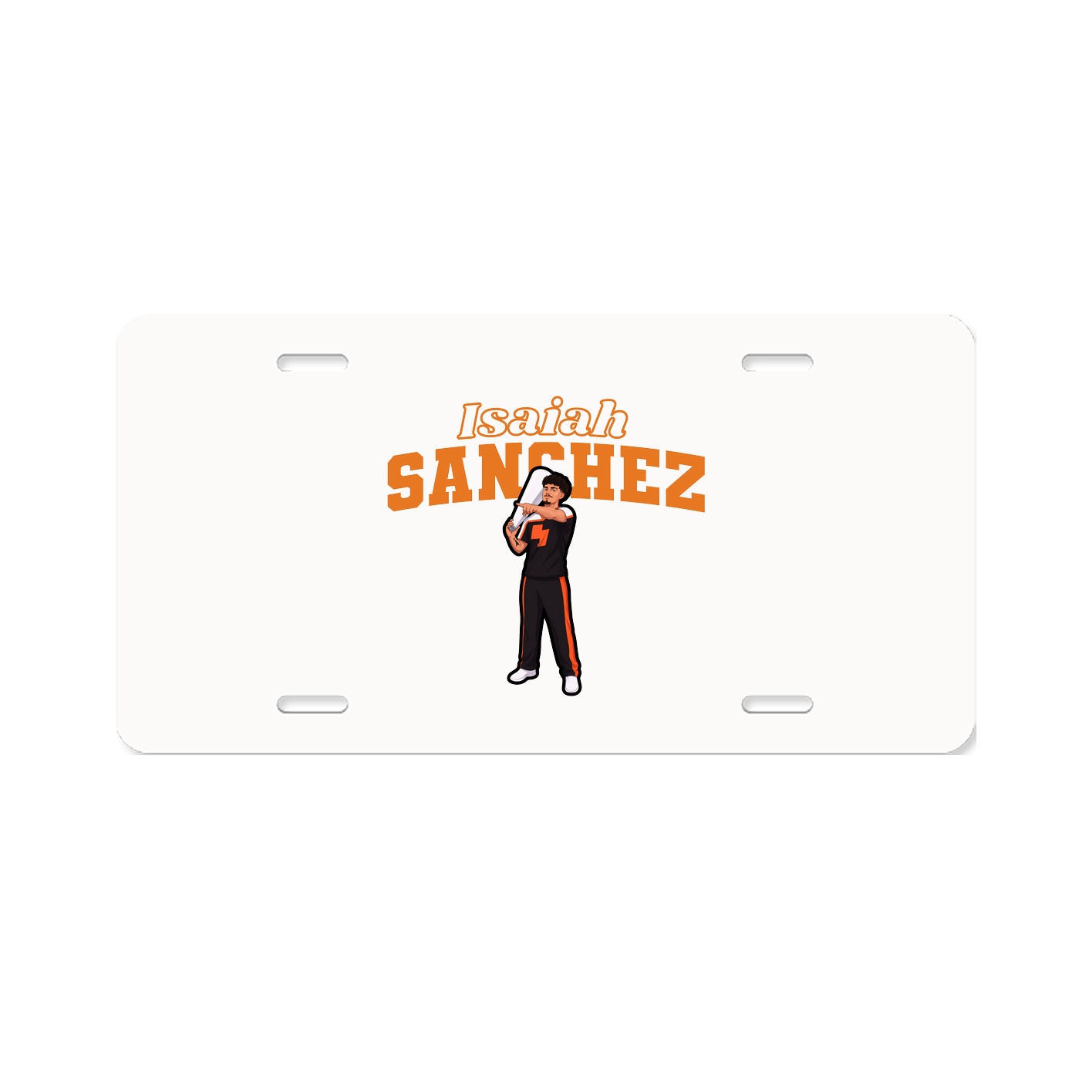 License Plate — Name Arch in Classic