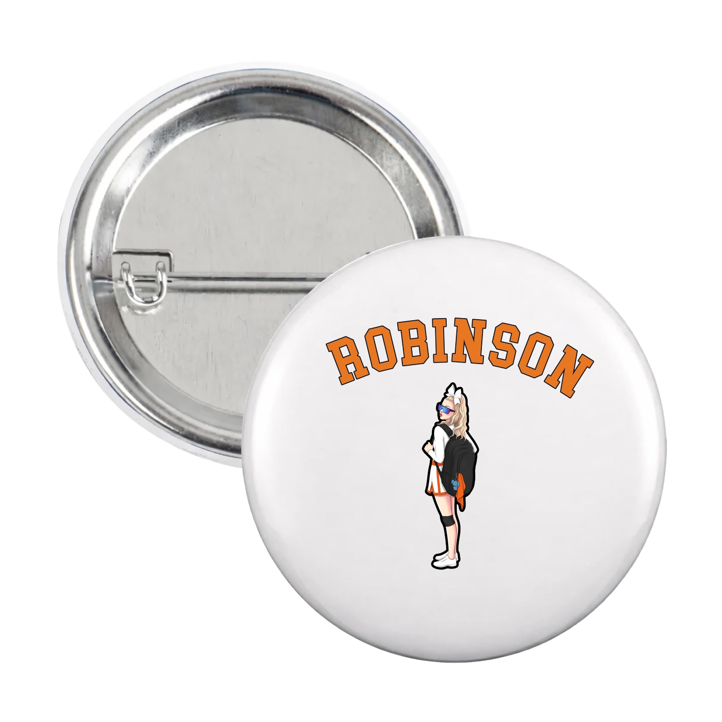 Game Day Button — Shirsey Arch in White