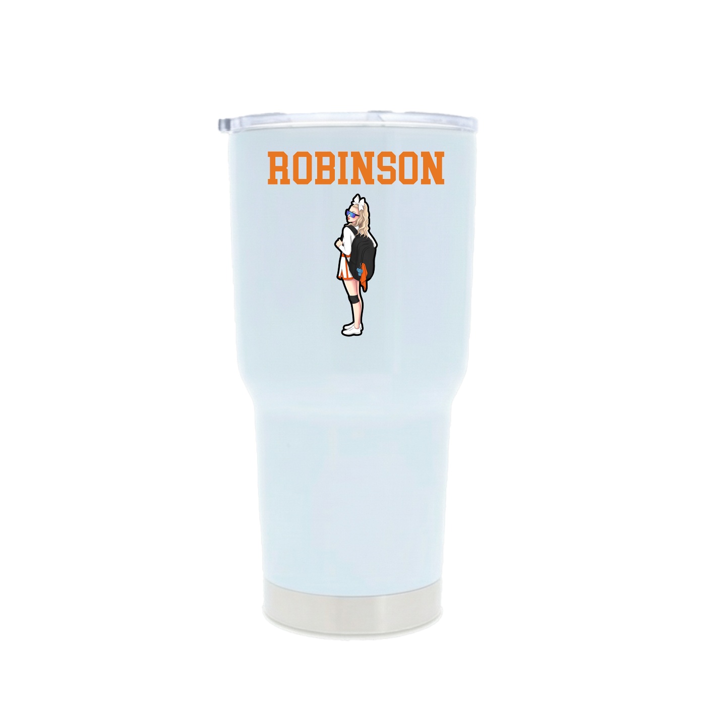 30oz Stainless Steel Tumbler — Shirsey in White
