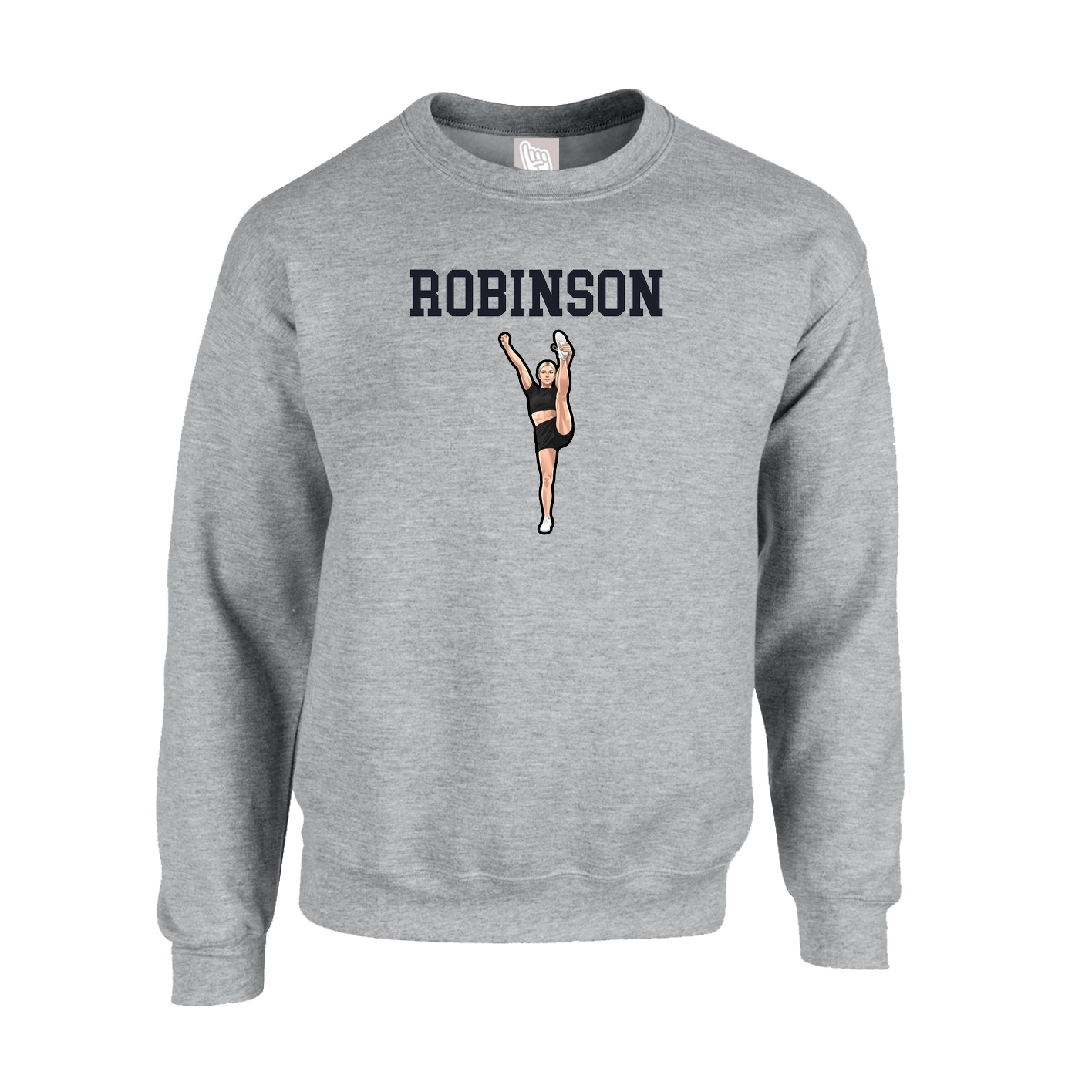 Fleece Crew — Shirsey in Grey