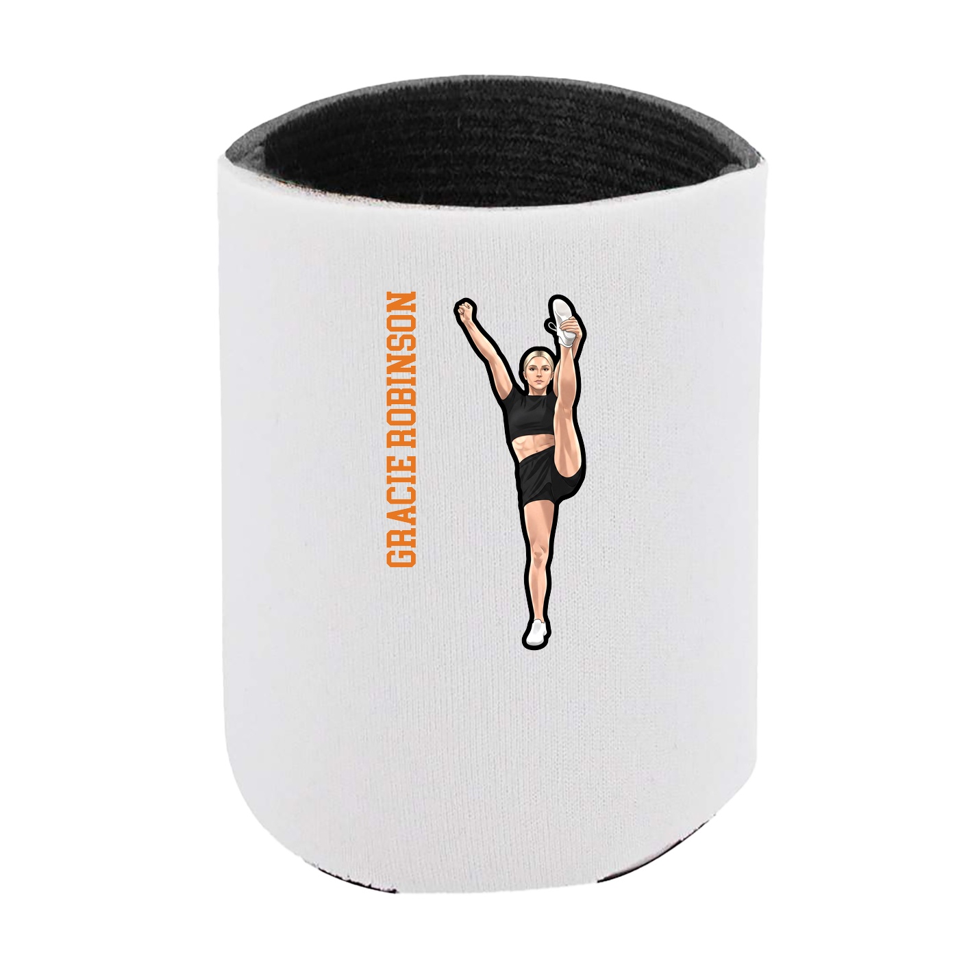 Can Holder — Name Vertical in White