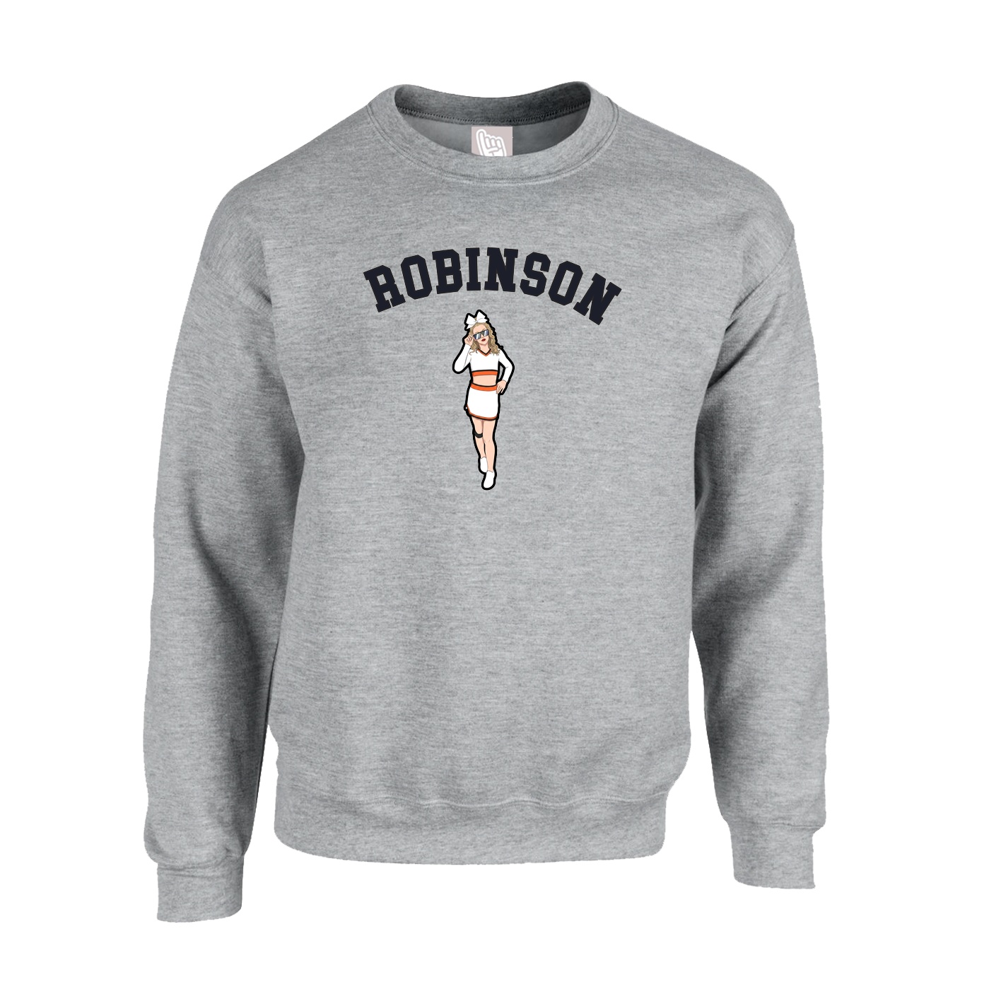 Fleece Crew — Shirsey Arch in Grey