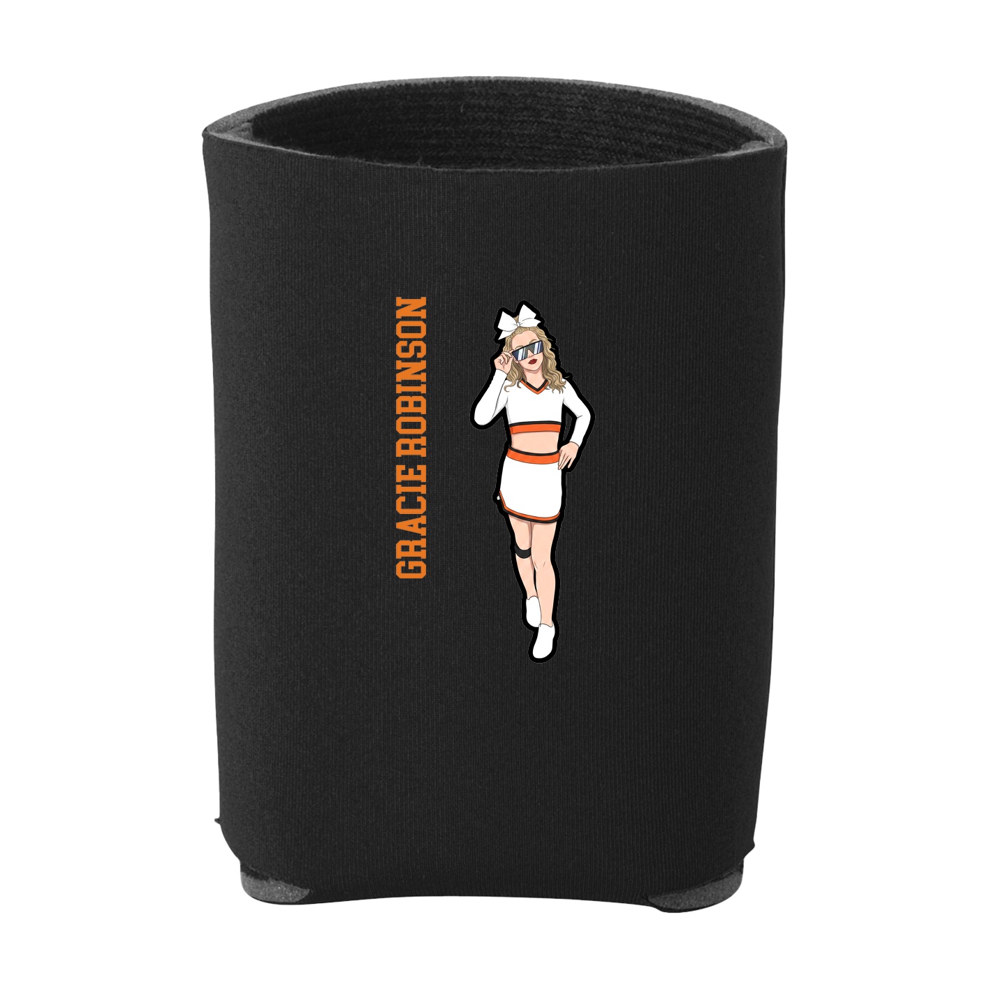 Can Holder — Name Vertical in Black