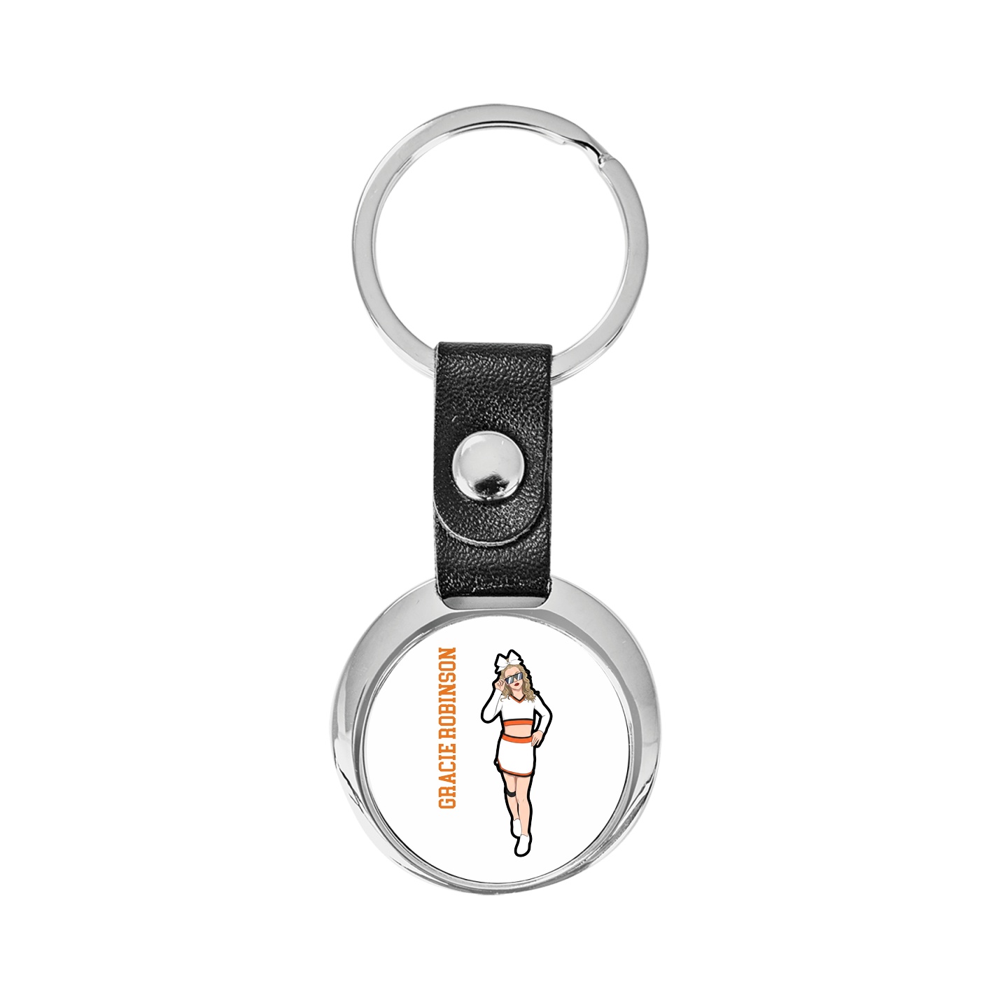 Key Chain — Name Vertical in Classic