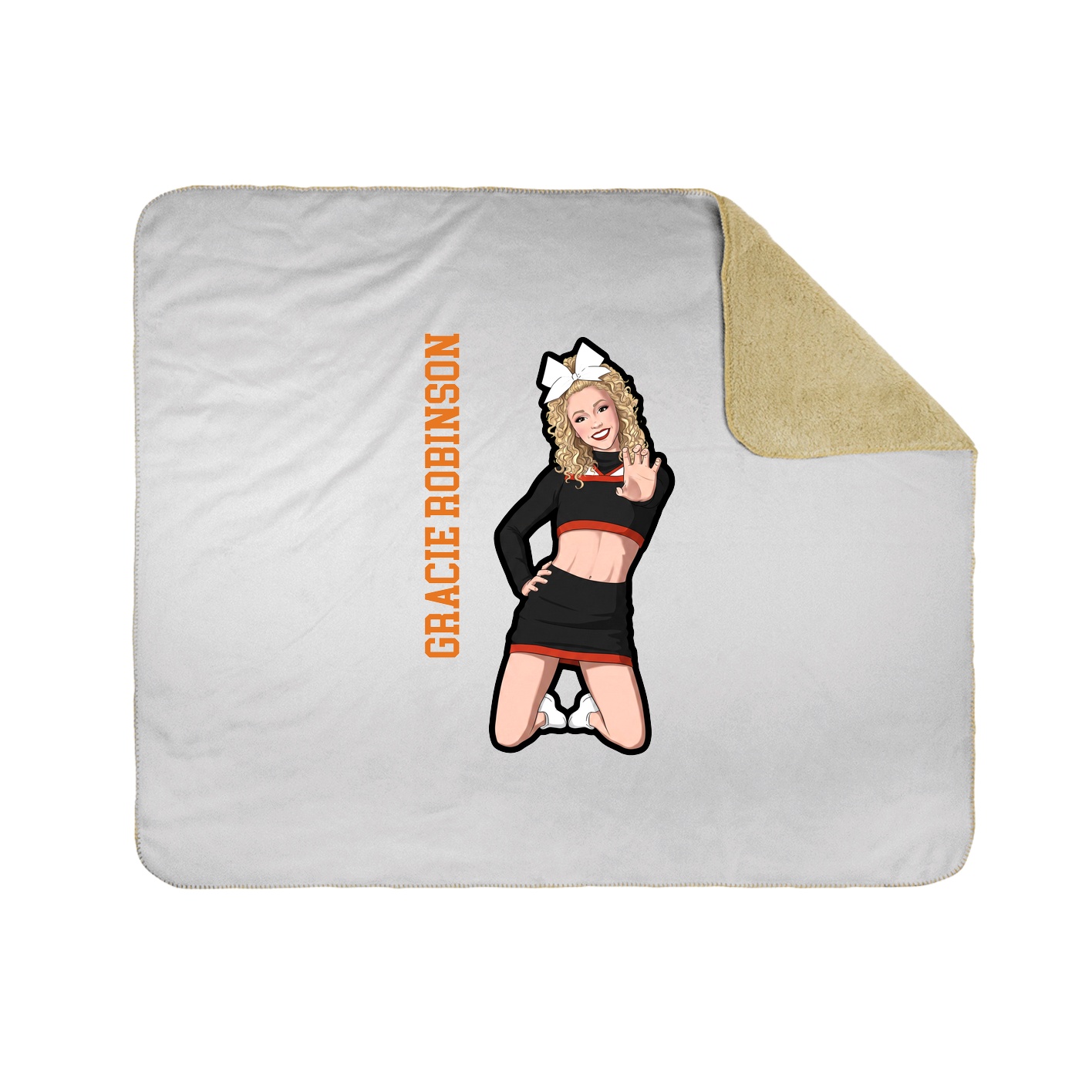 50x60 Sherpa Lined Throw Blanket