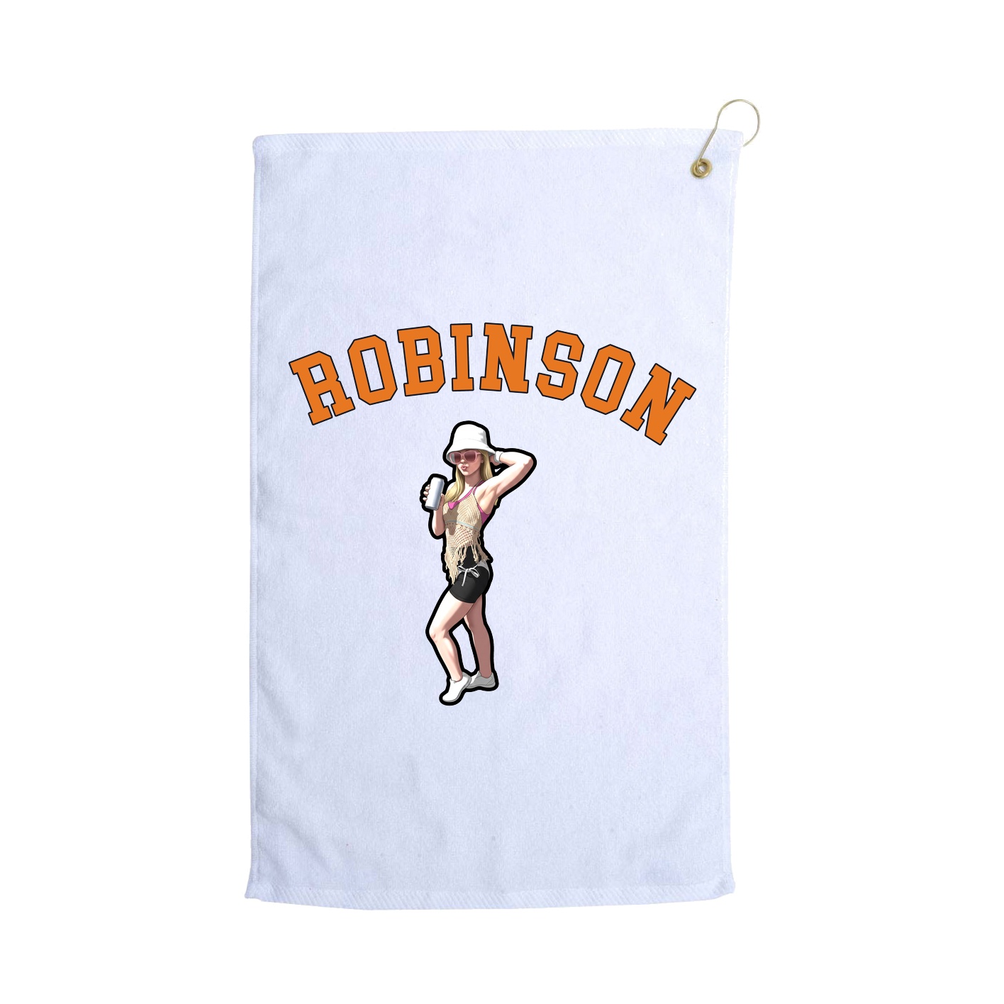 Golf Towel — Shirsey Arch in White