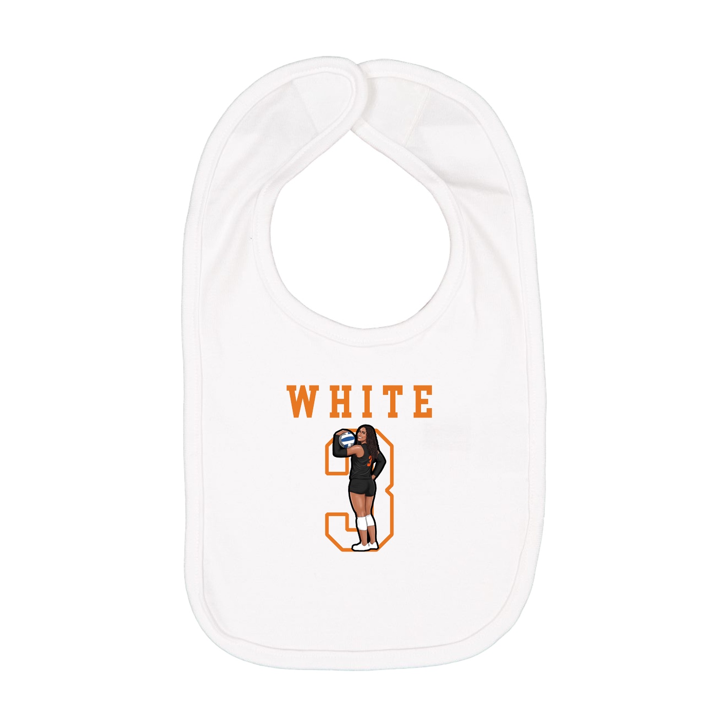 Infant Bib — Shirsey in White