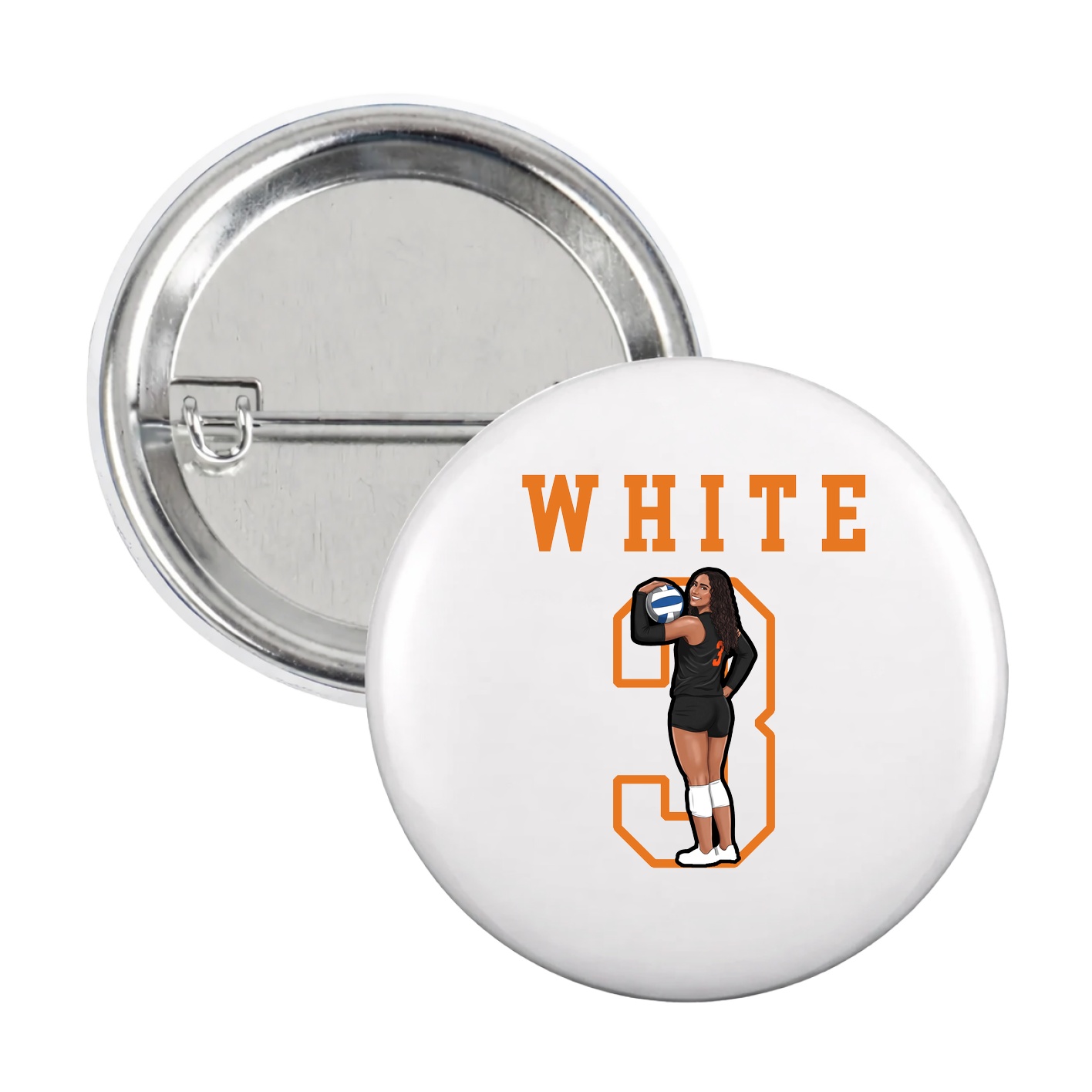 Game Day Button — Shirsey in White