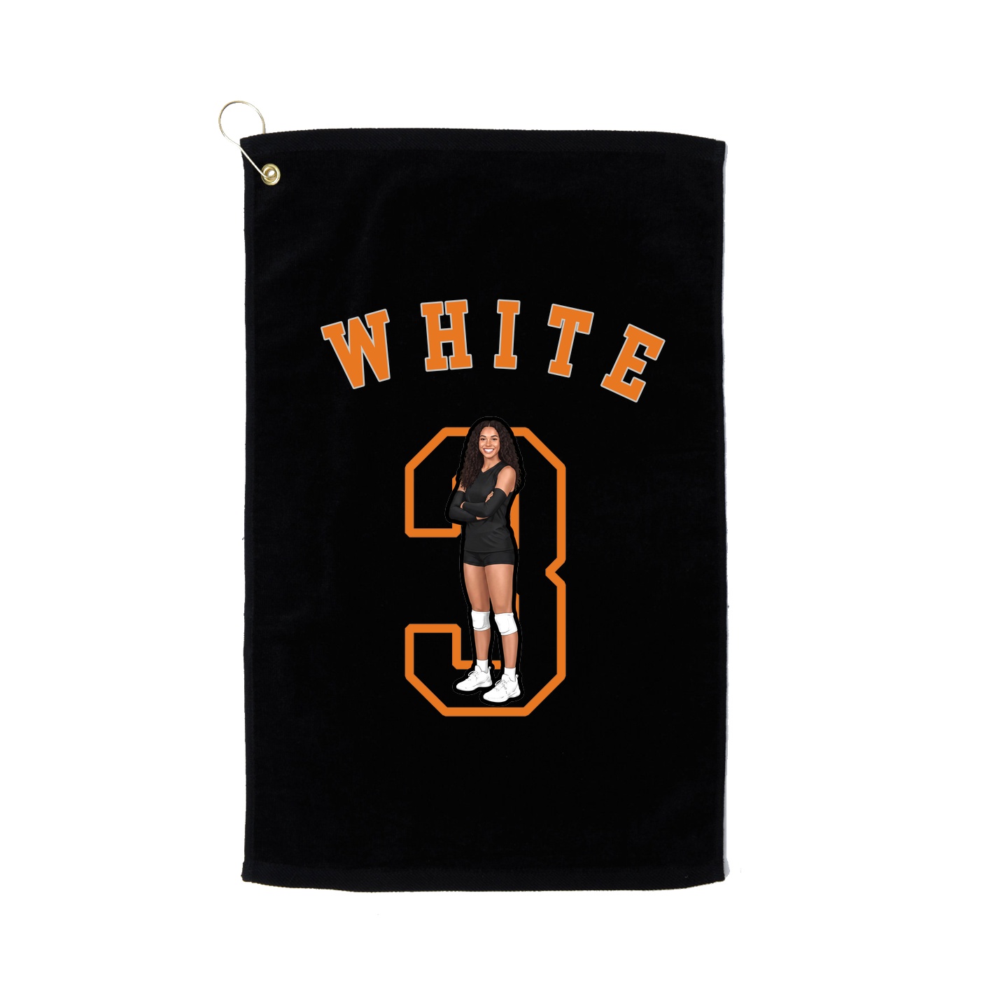 Golf Towel — Shirsey Arch in Black