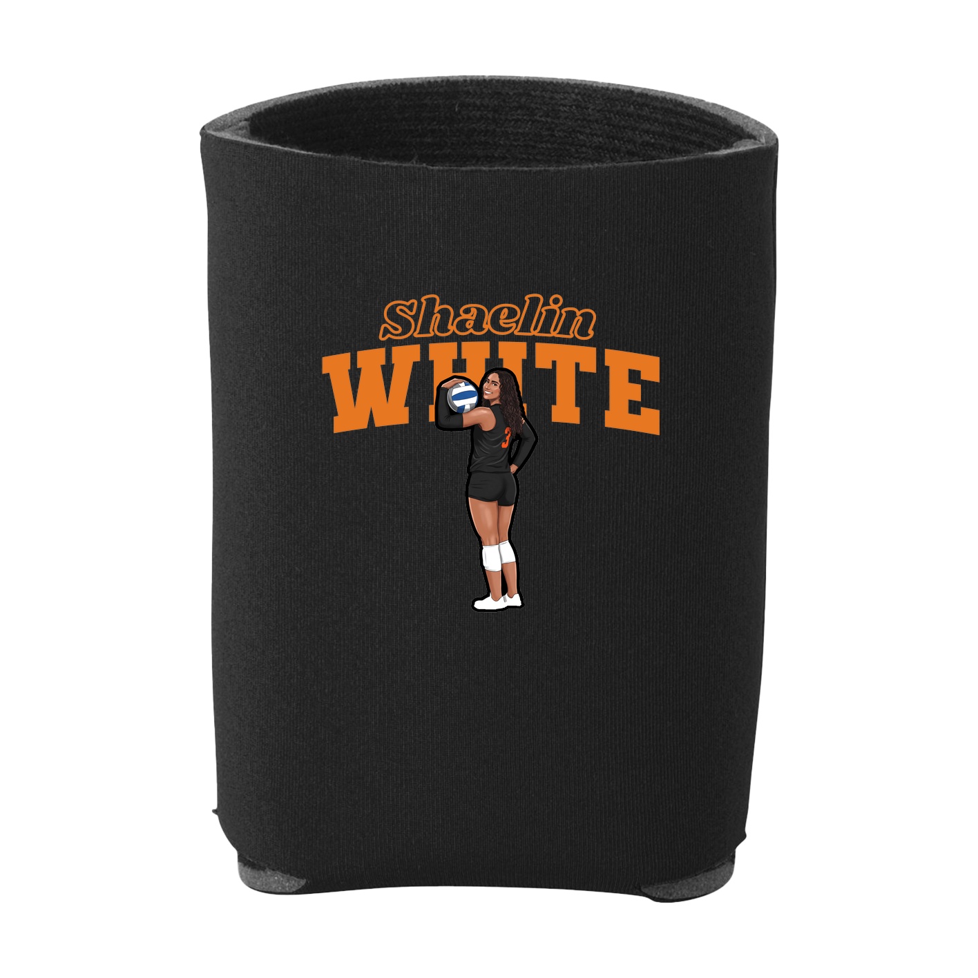 Can Holder — Name Arch in Black