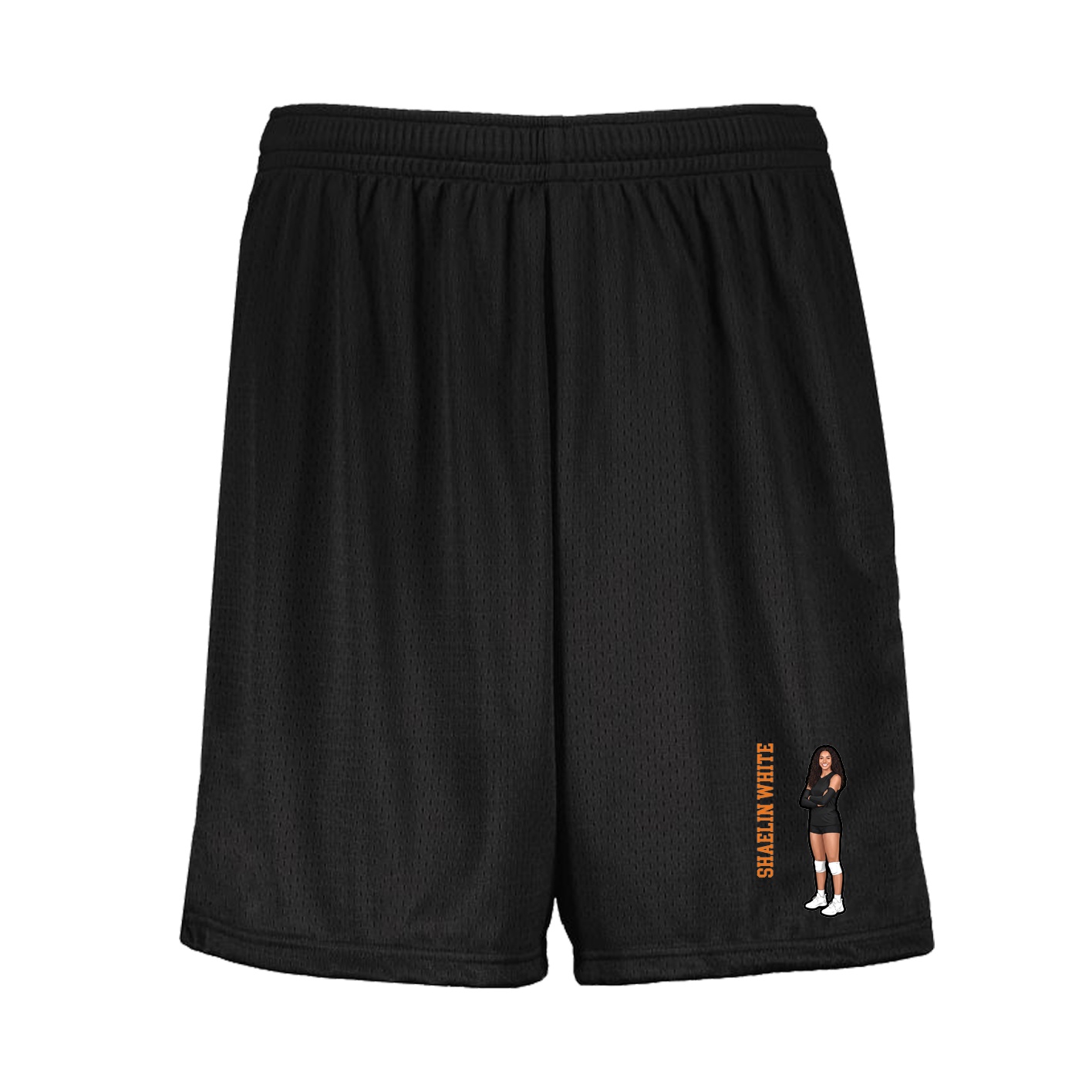 Shorts — Name Vertical in Black