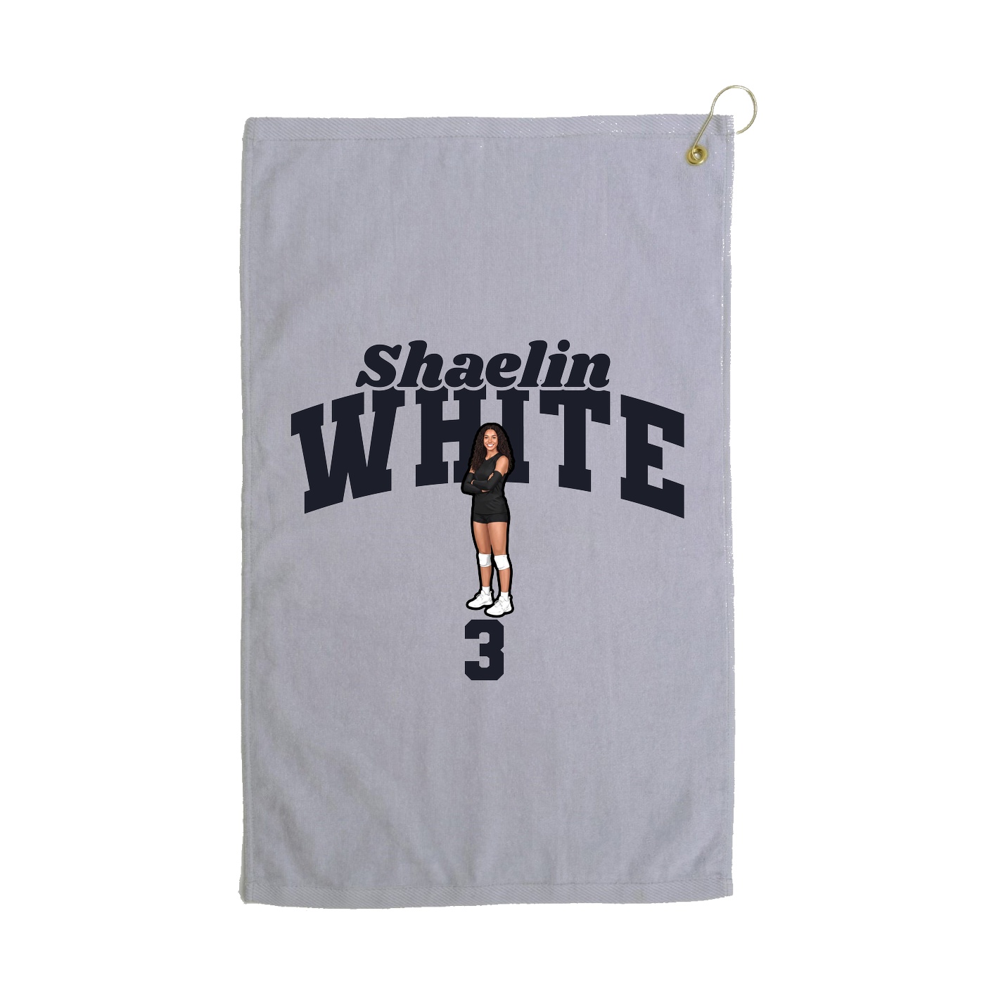 Golf Towel — Signature Arch in Grey