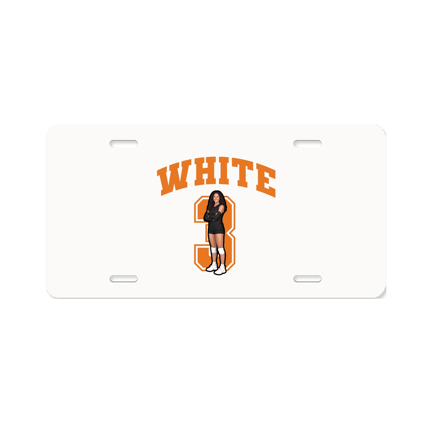 License Plate — Number in Classic