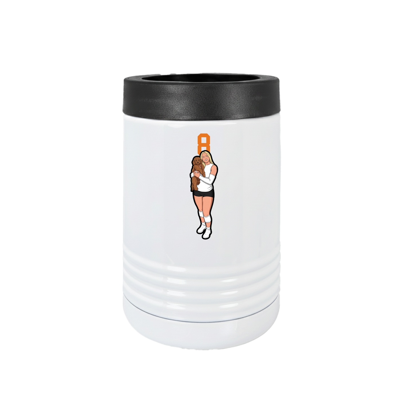 Beverage Holder — Number Top in White