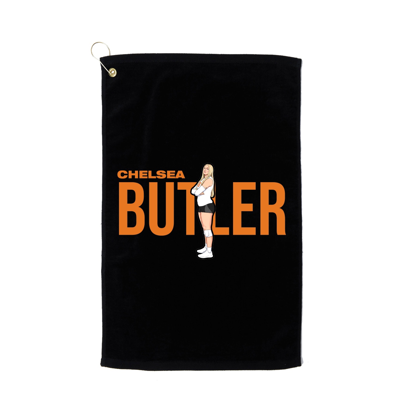 Golf Towel — Player Name in Black