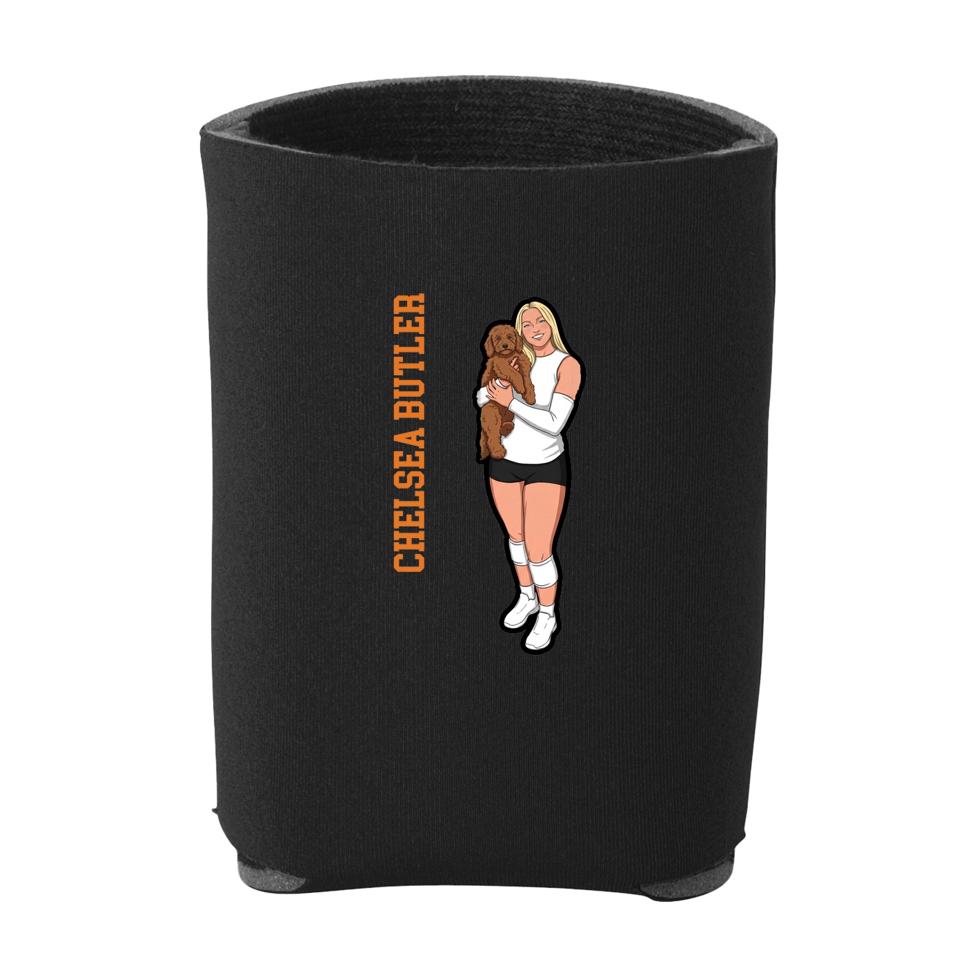 Can Holder — Name Vertical in Black