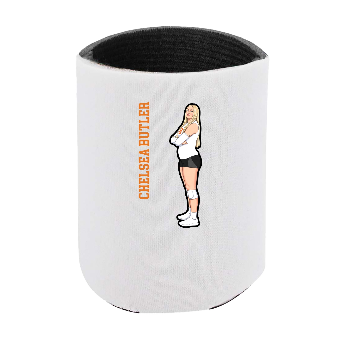 Can Holder — Name Vertical in White