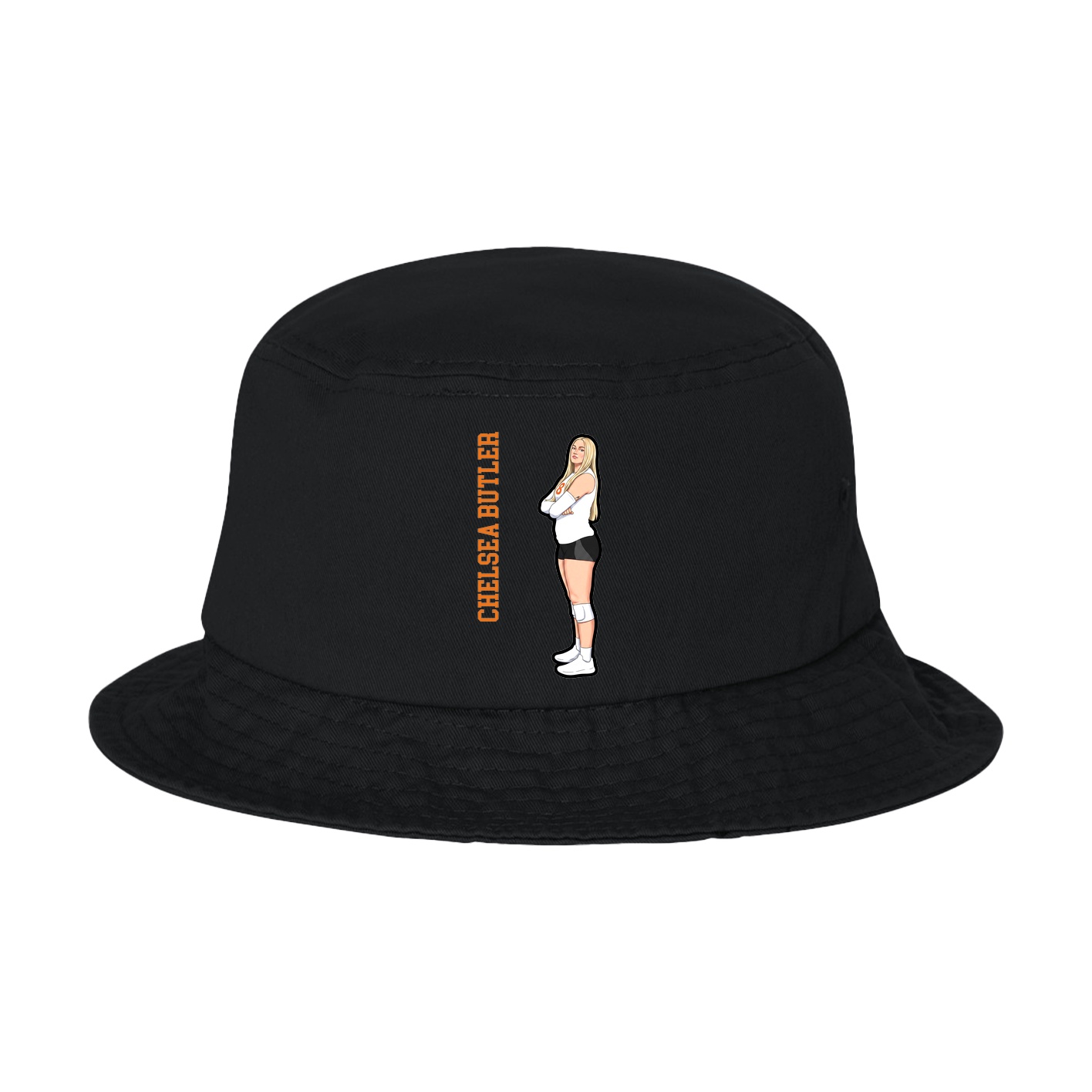 Bucket Cap — Name Vertical in Black