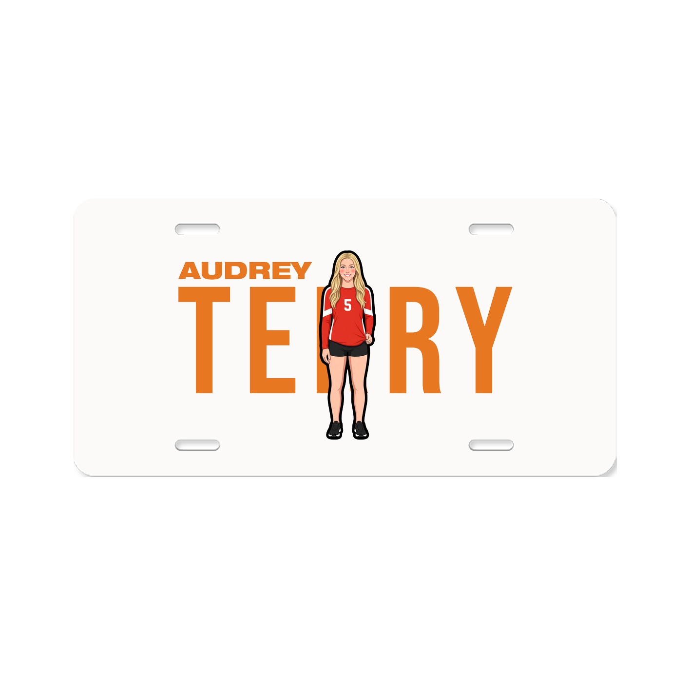 License Plate — Player Name in Classic