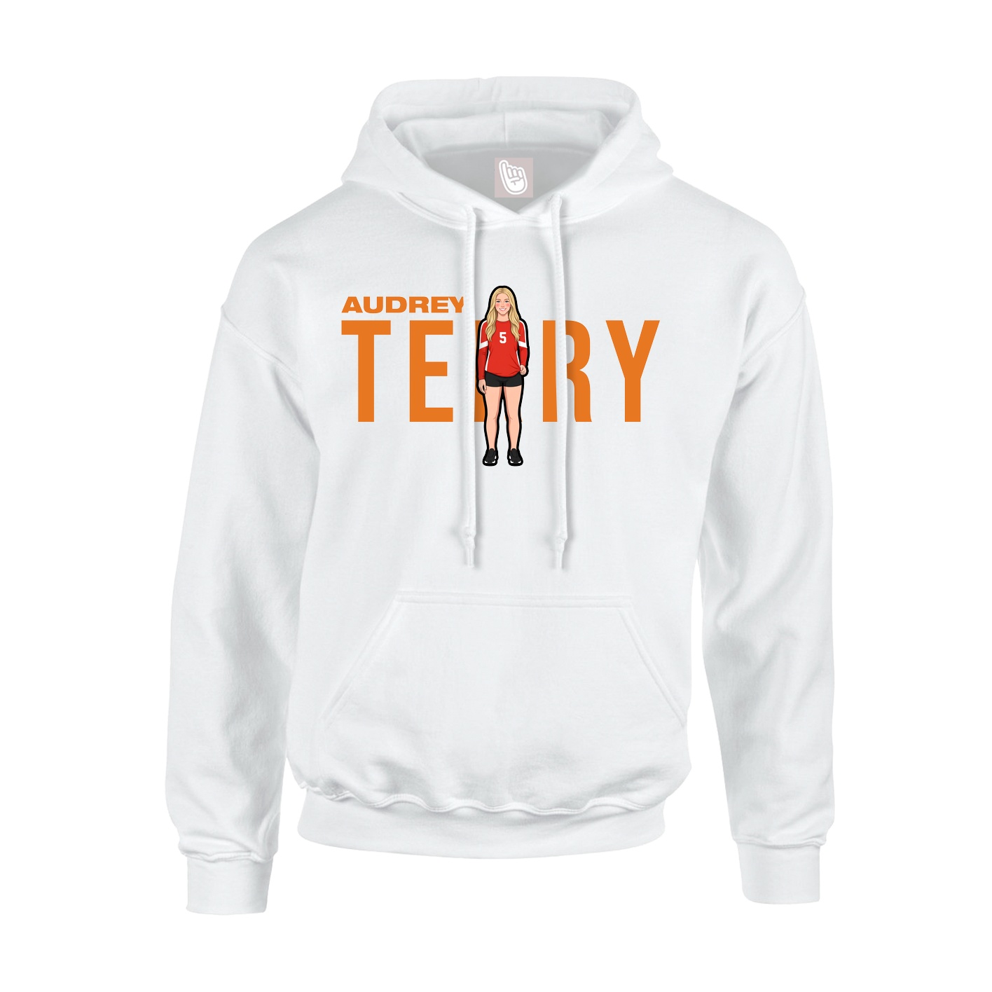Hoodie — Player Name in White
