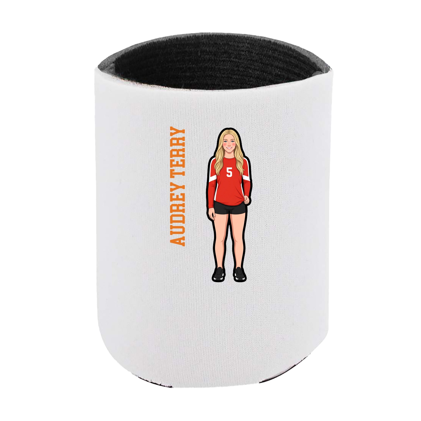 Can Holder — Name Vertical in White
