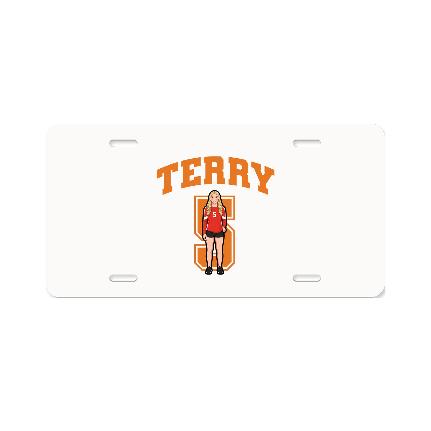 License Plate — Number in Classic