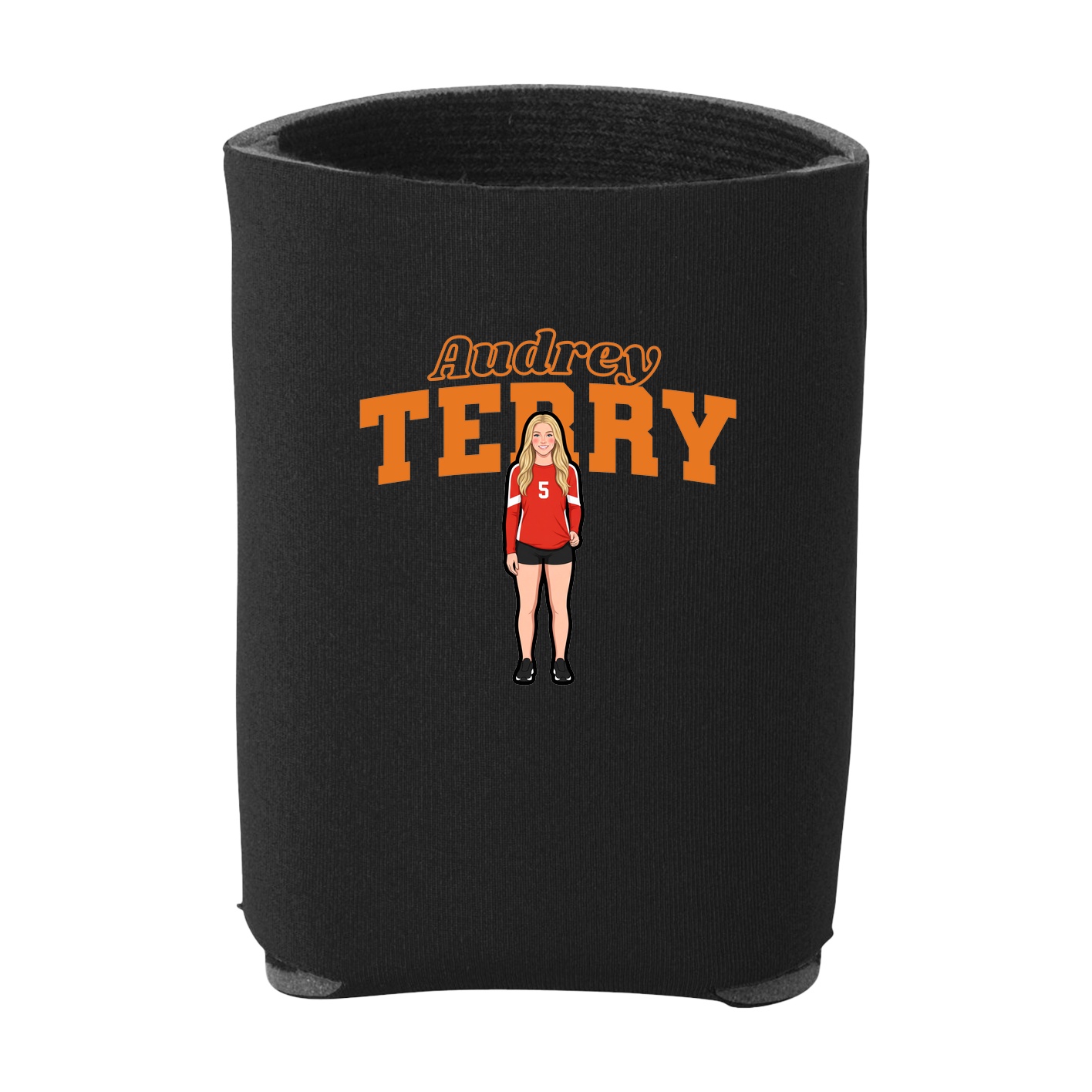 Can Holder — Name Arch in Black