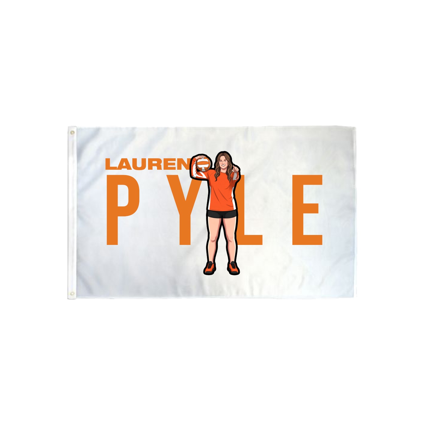 3x5 Flag — Player Name in Classic