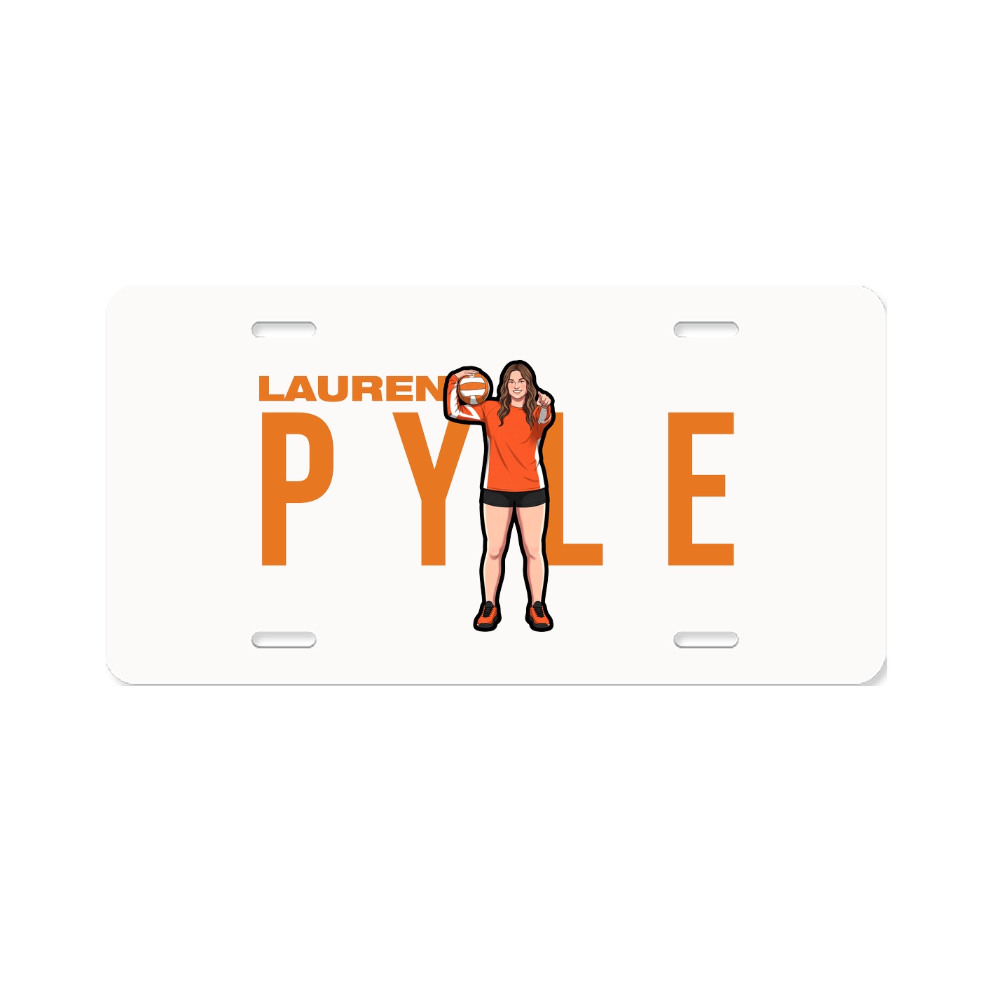 License Plate — Player Name in Classic
