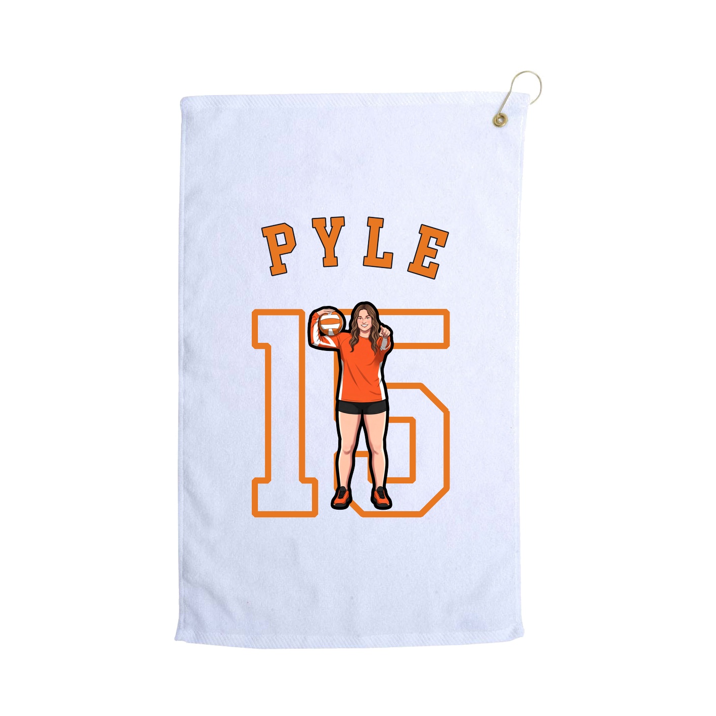 Golf Towel — Shirsey Arch in White