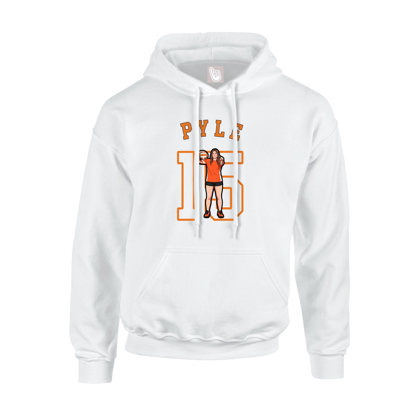 Hoodie — Shirsey Arch in White