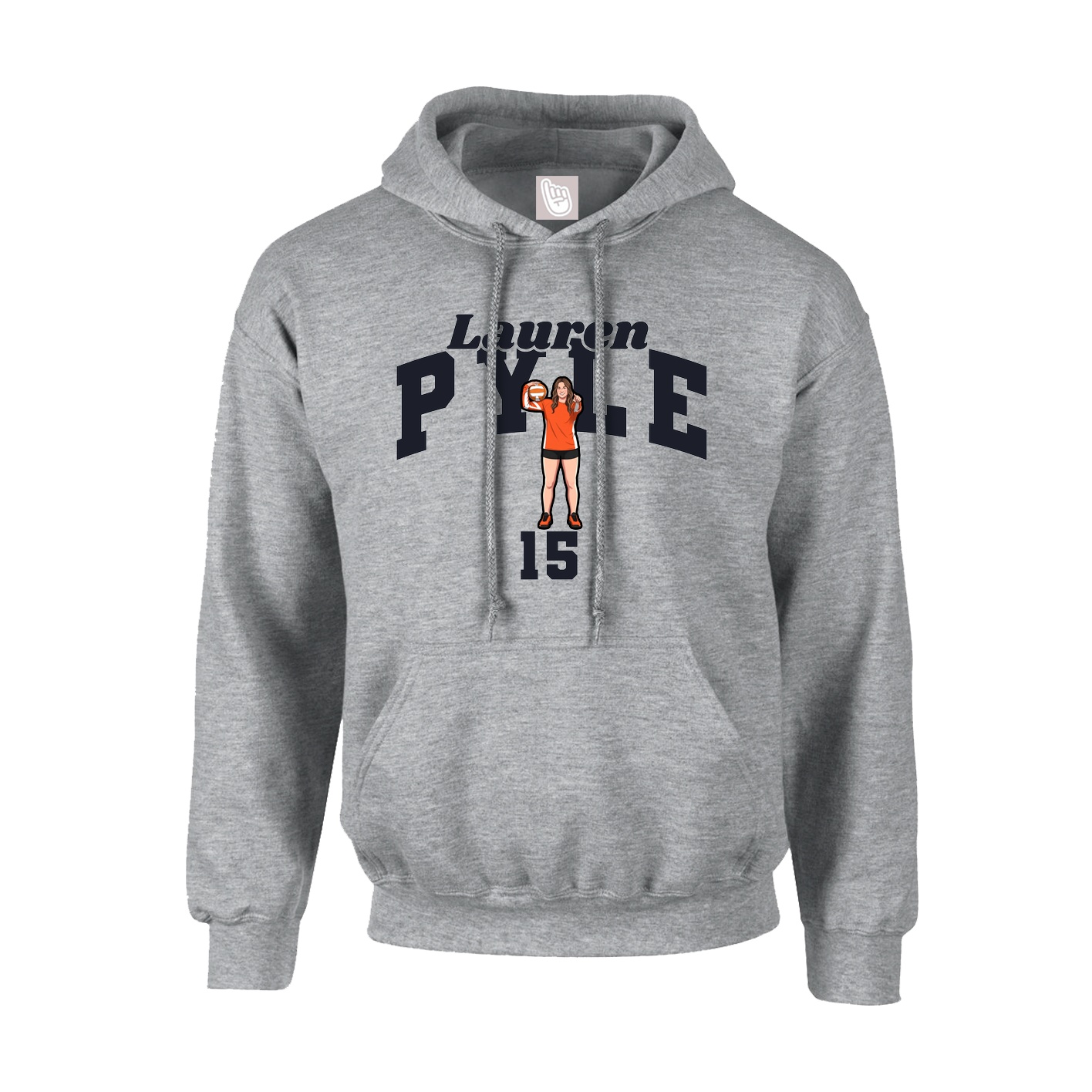 Hoodie — Signature Arch in Grey