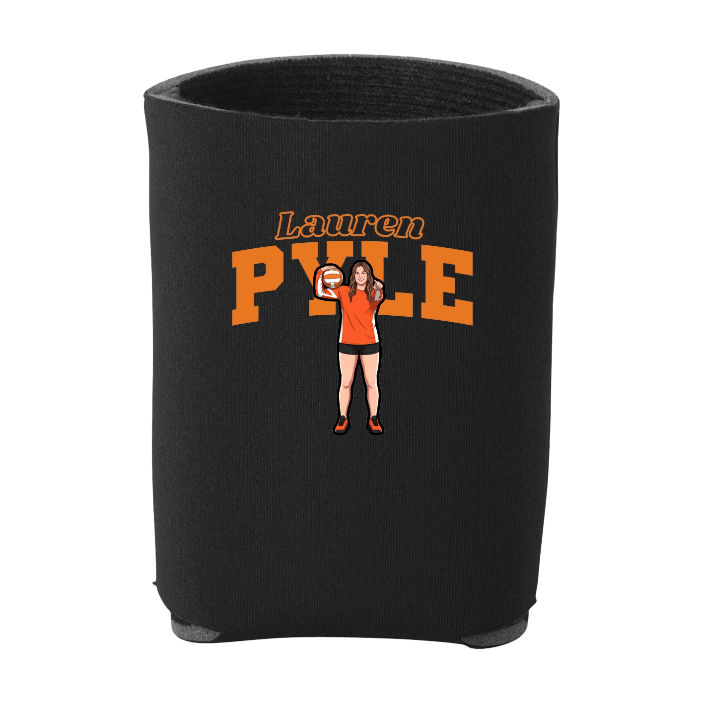 Can Holder — Name Arch in Black