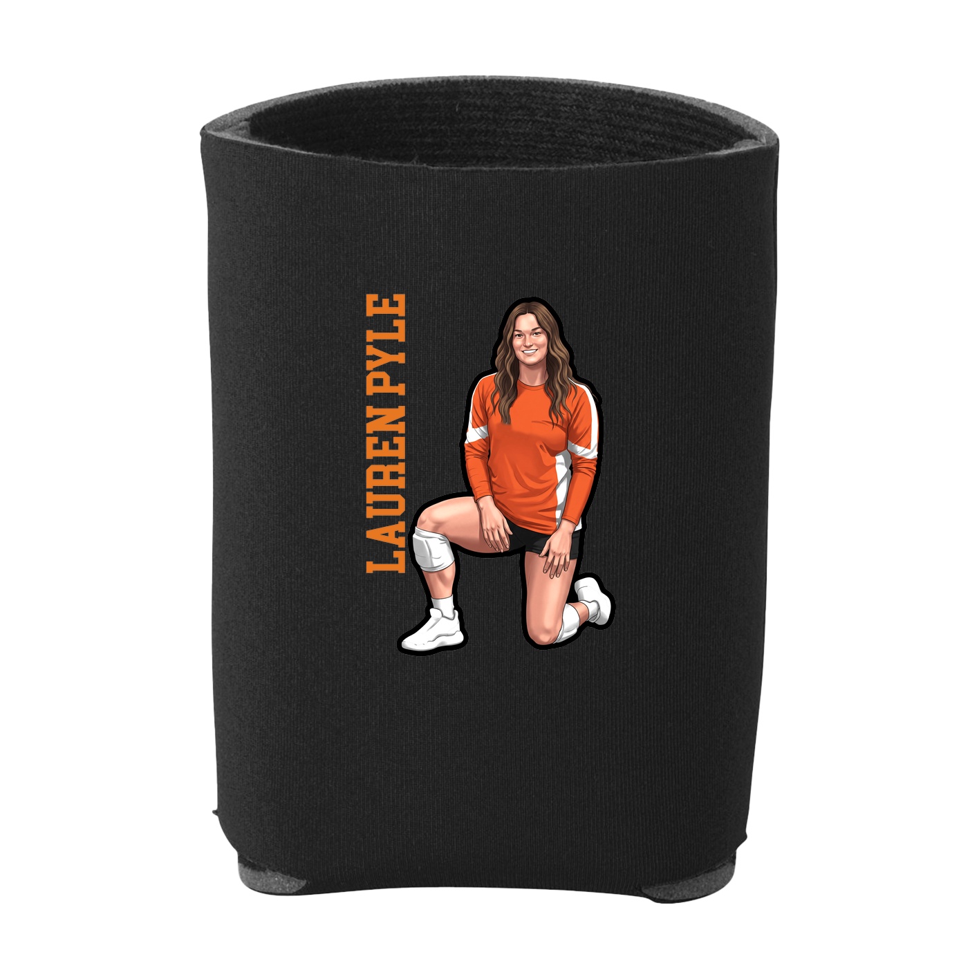 Can Holder — Name Vertical in Black