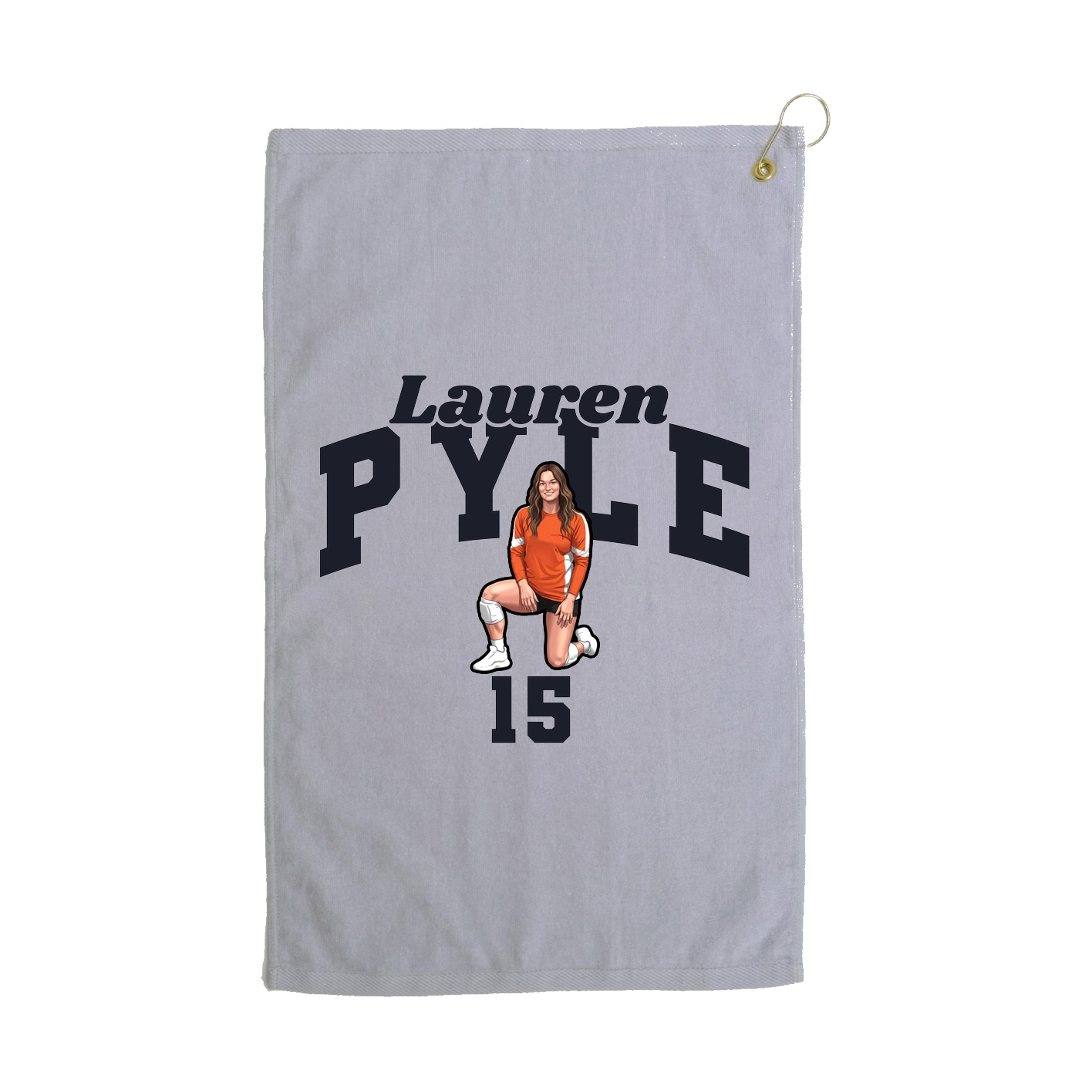 Golf Towel — Signature Arch in Grey