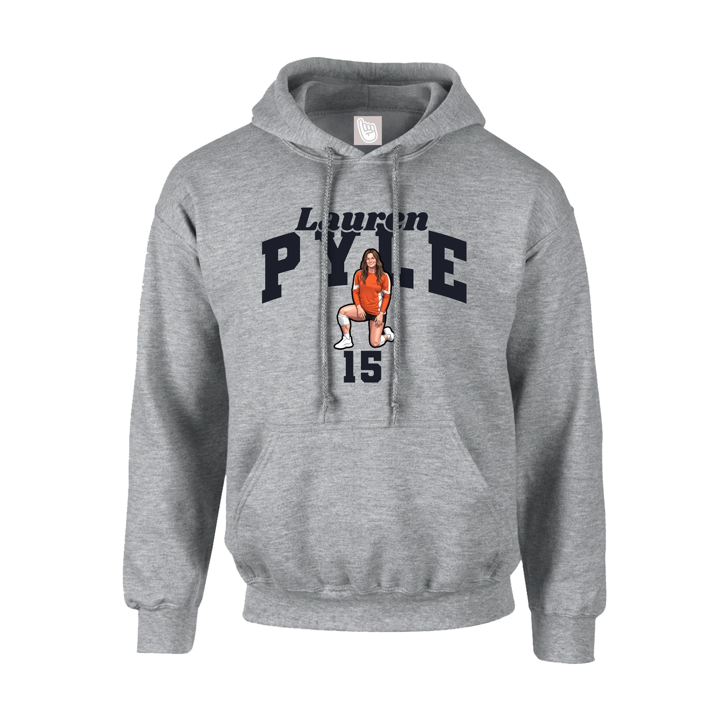 Hoodie — Signature Arch in Grey