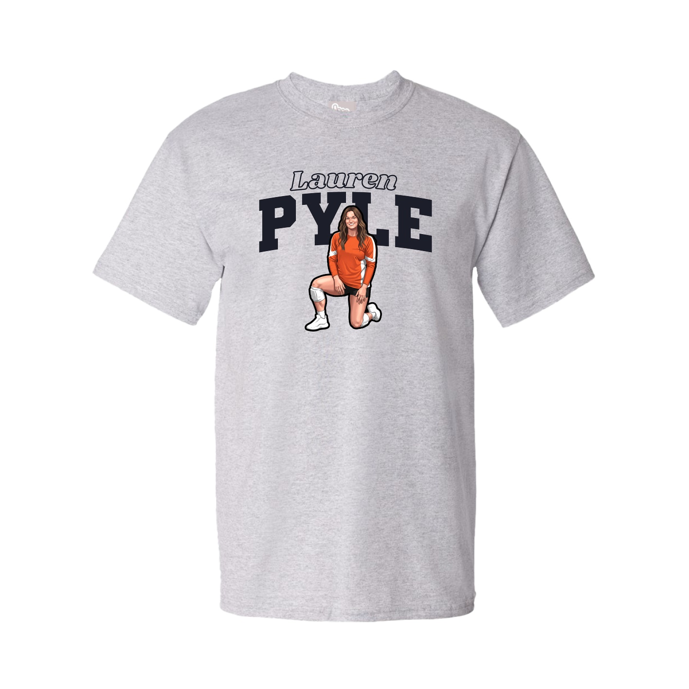 Tee — Name Arch in Grey