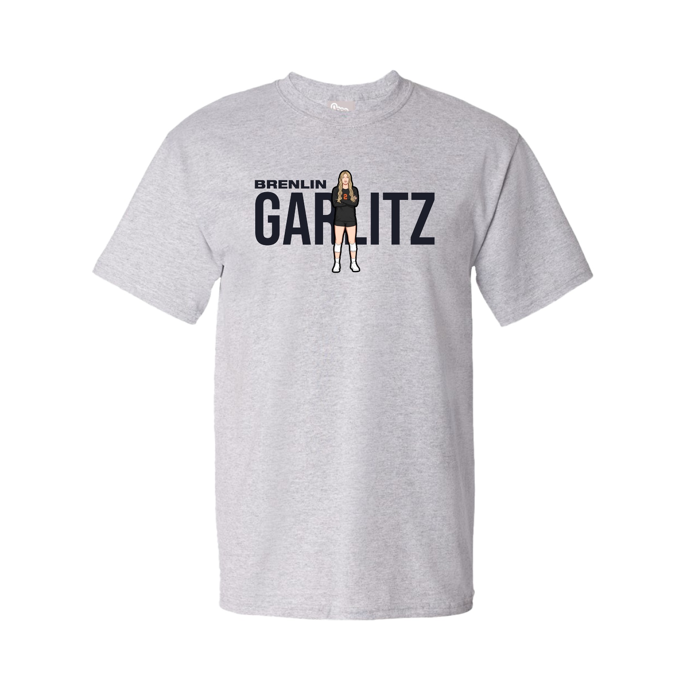 Youth Tee — Player Name in Grey