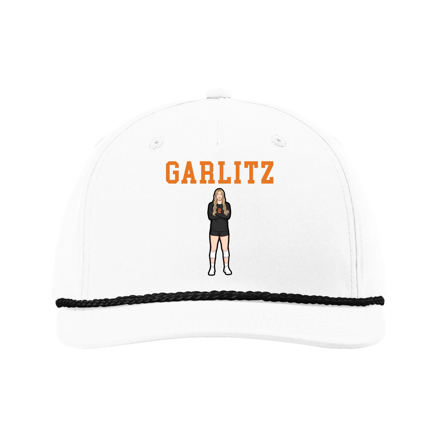 Five-Panel Classic Rope Cap — Shirsey in White
