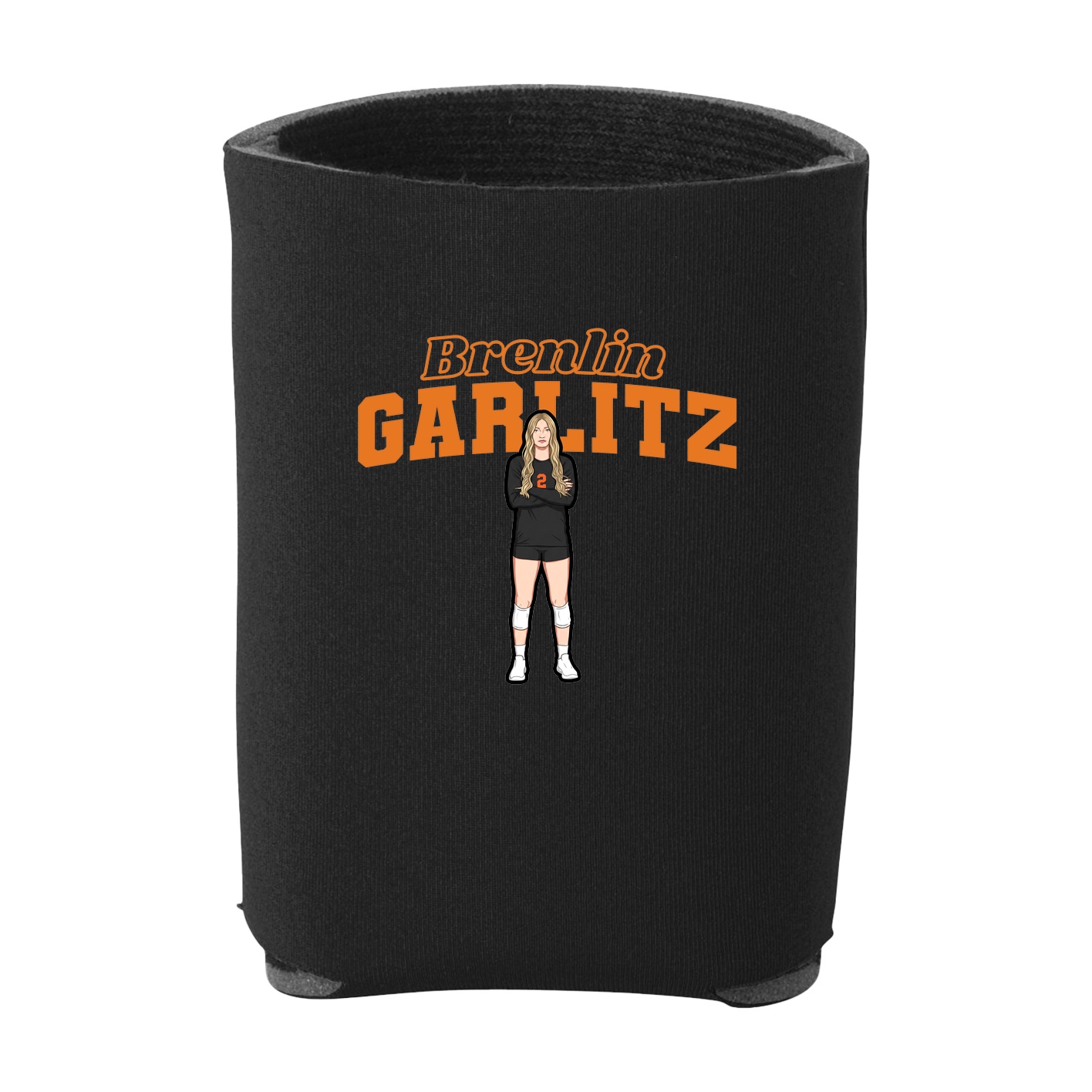 Can Holder — Name Arch in Black
