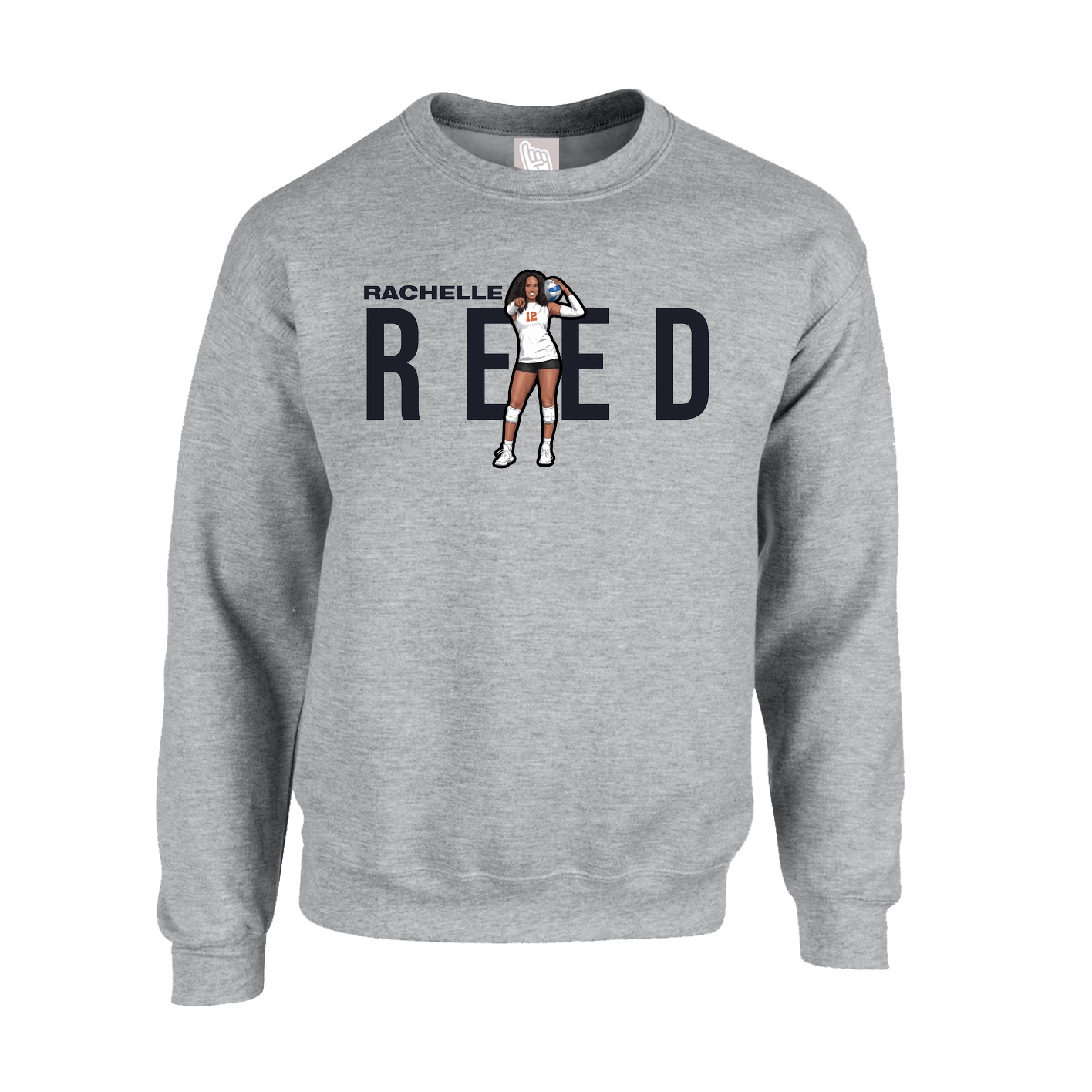 Fleece Crew — Player Name in Grey