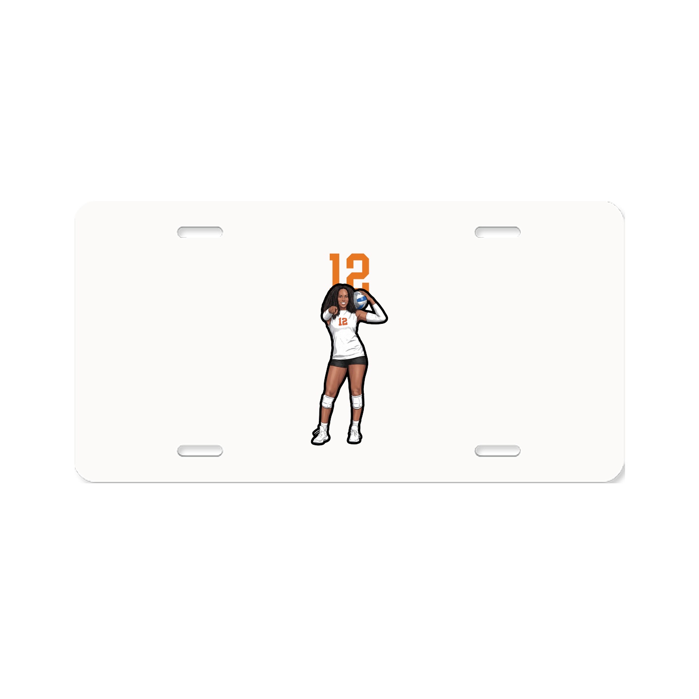 License Plate — Number Top in Classic