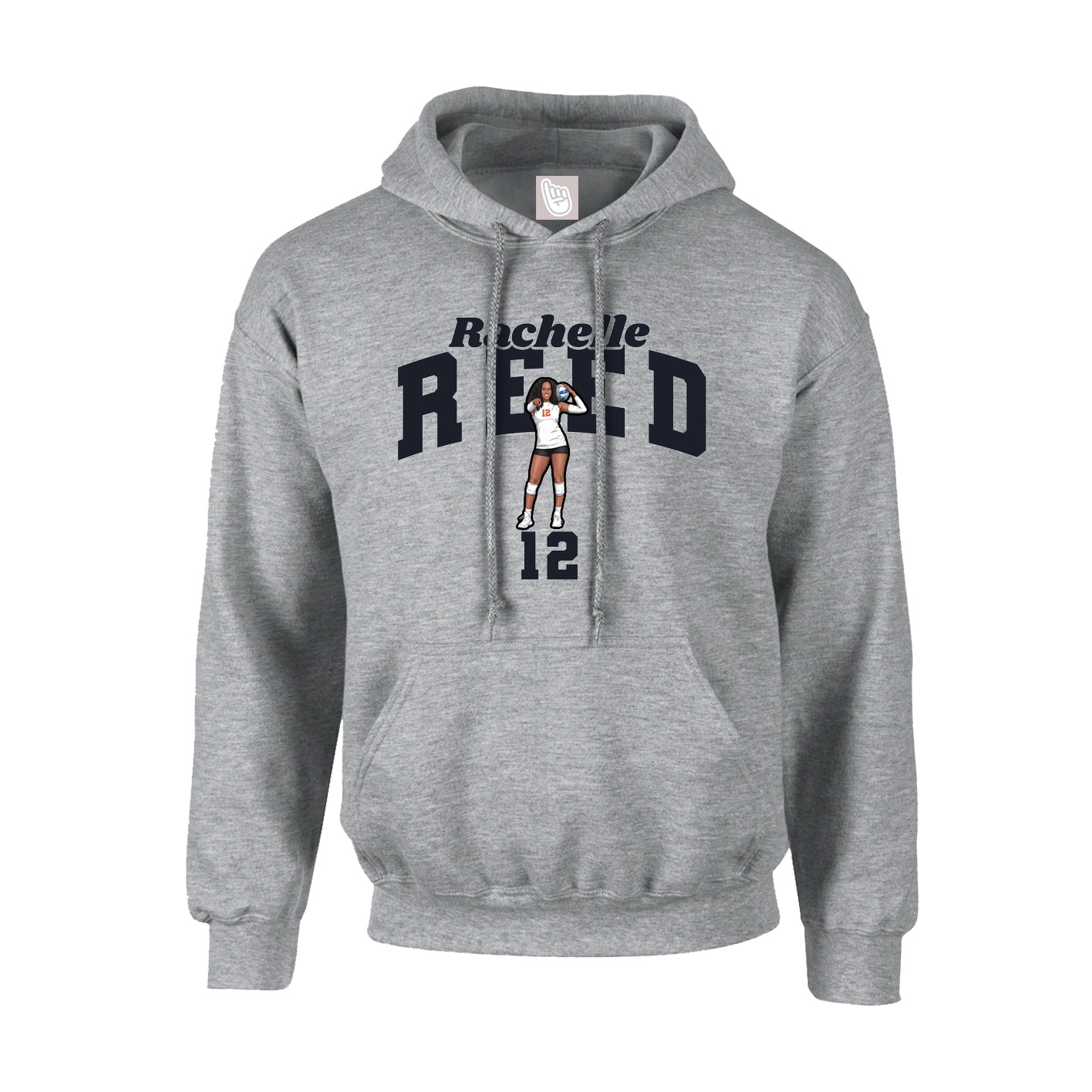 Youth Hoodie — Signature Arch in Grey