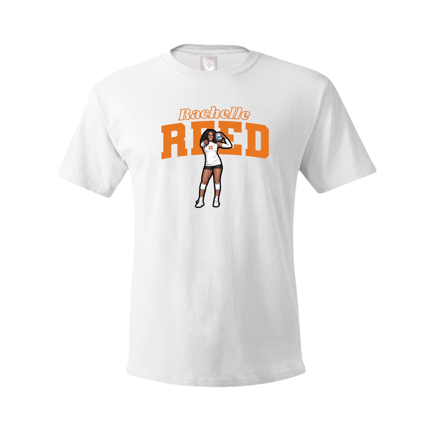 Youth Tee — Name Arch in White