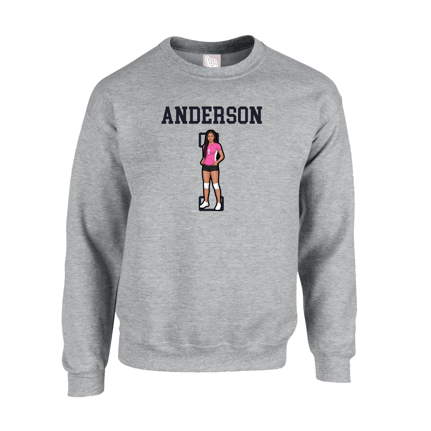 Fleece Crew — Shirsey in Grey