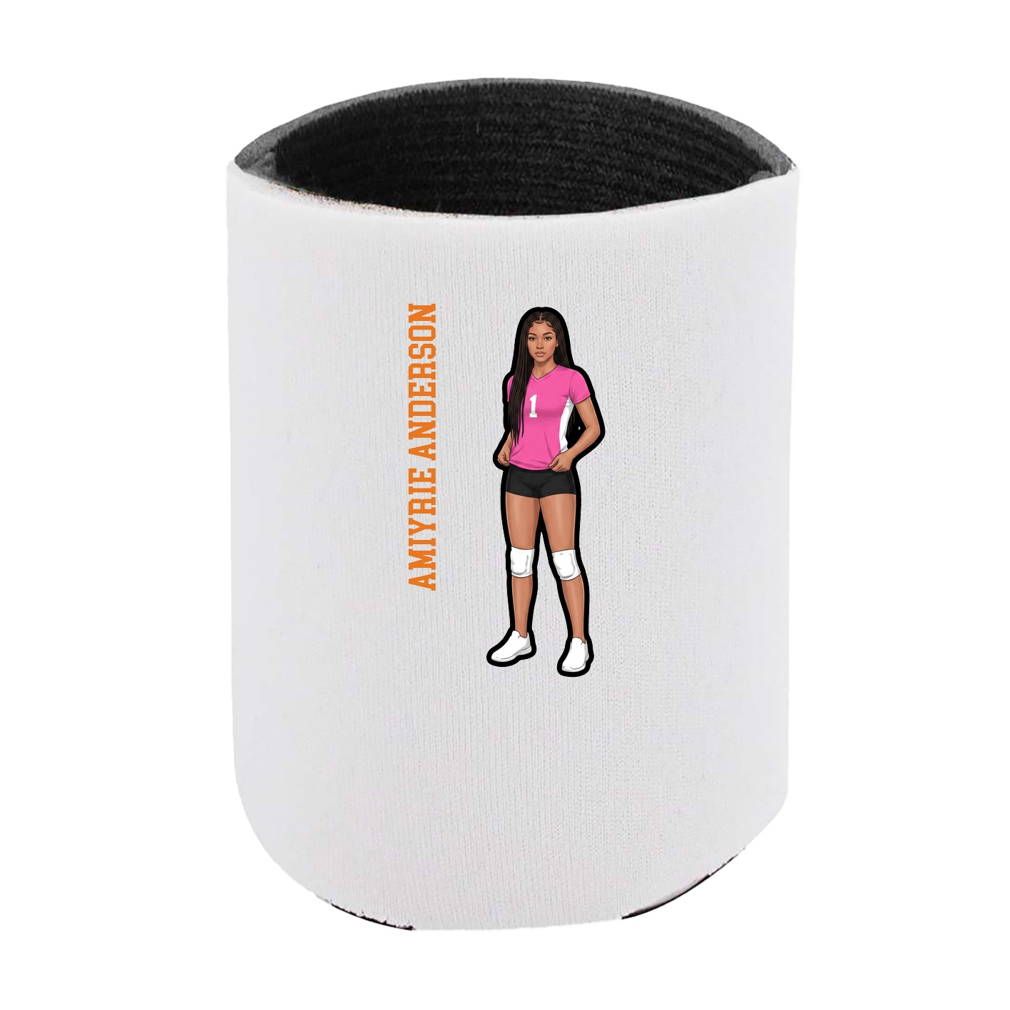 Can Holder — Name Vertical in White