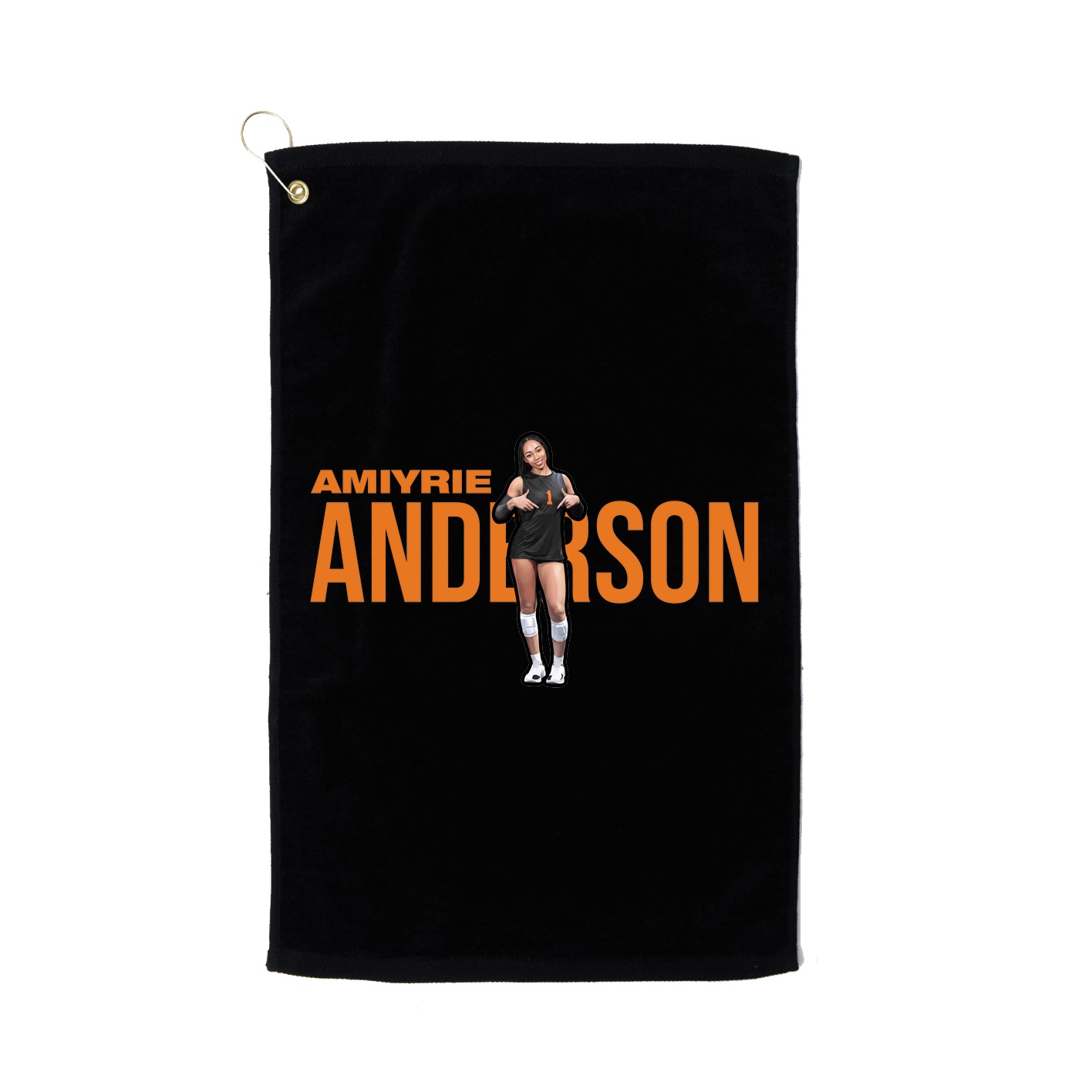 Golf Towel — Player Name in Black